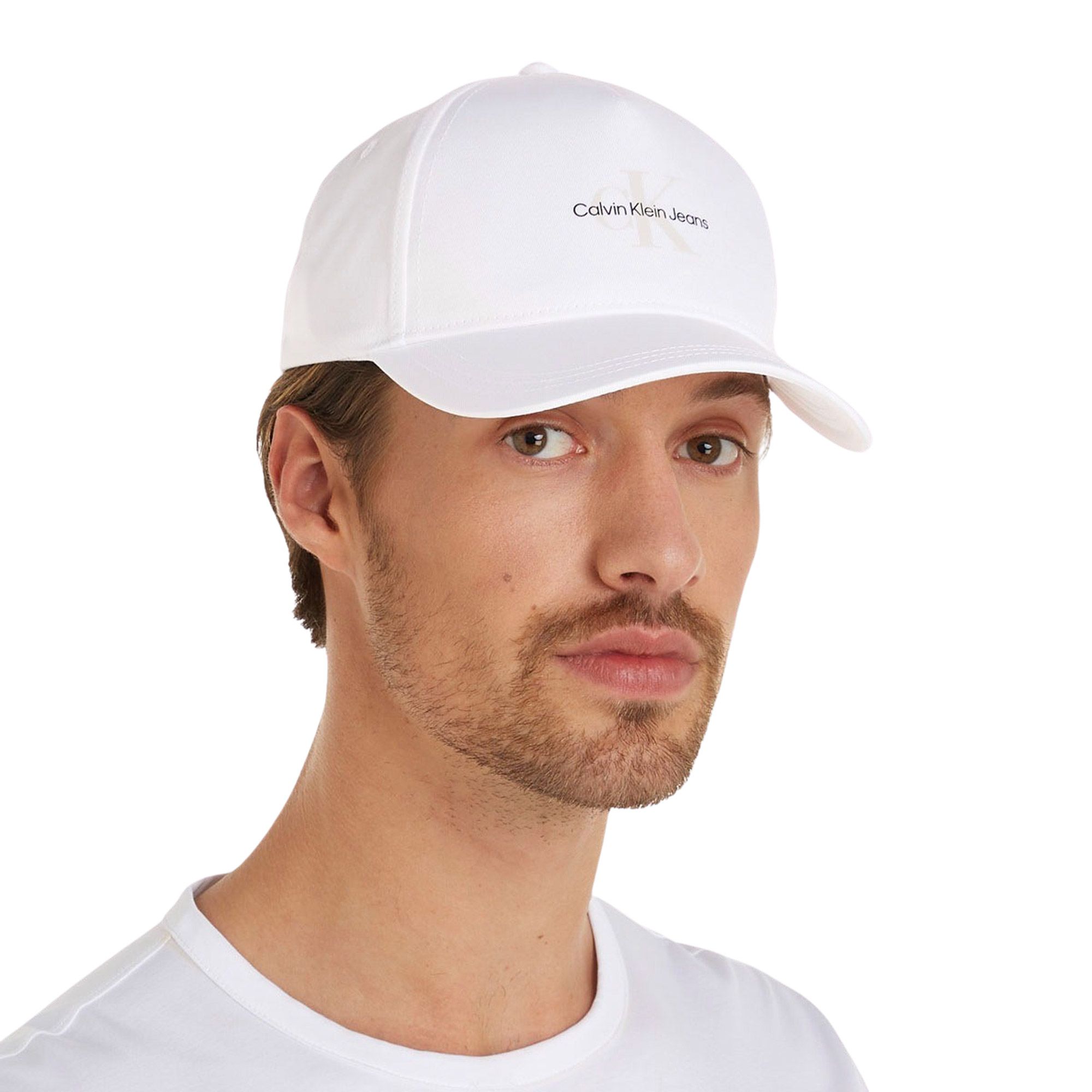 Calvin Klein Mono Logo Print Cap Men