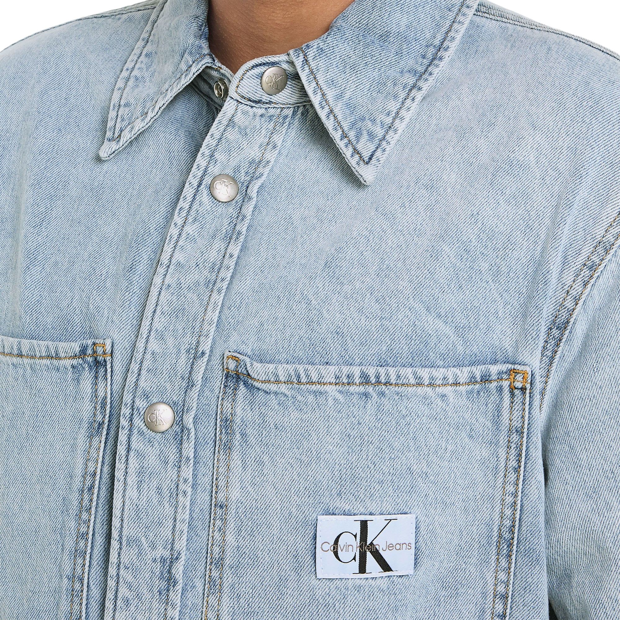 Calvin Klein Linear Denim Overhemd Heren