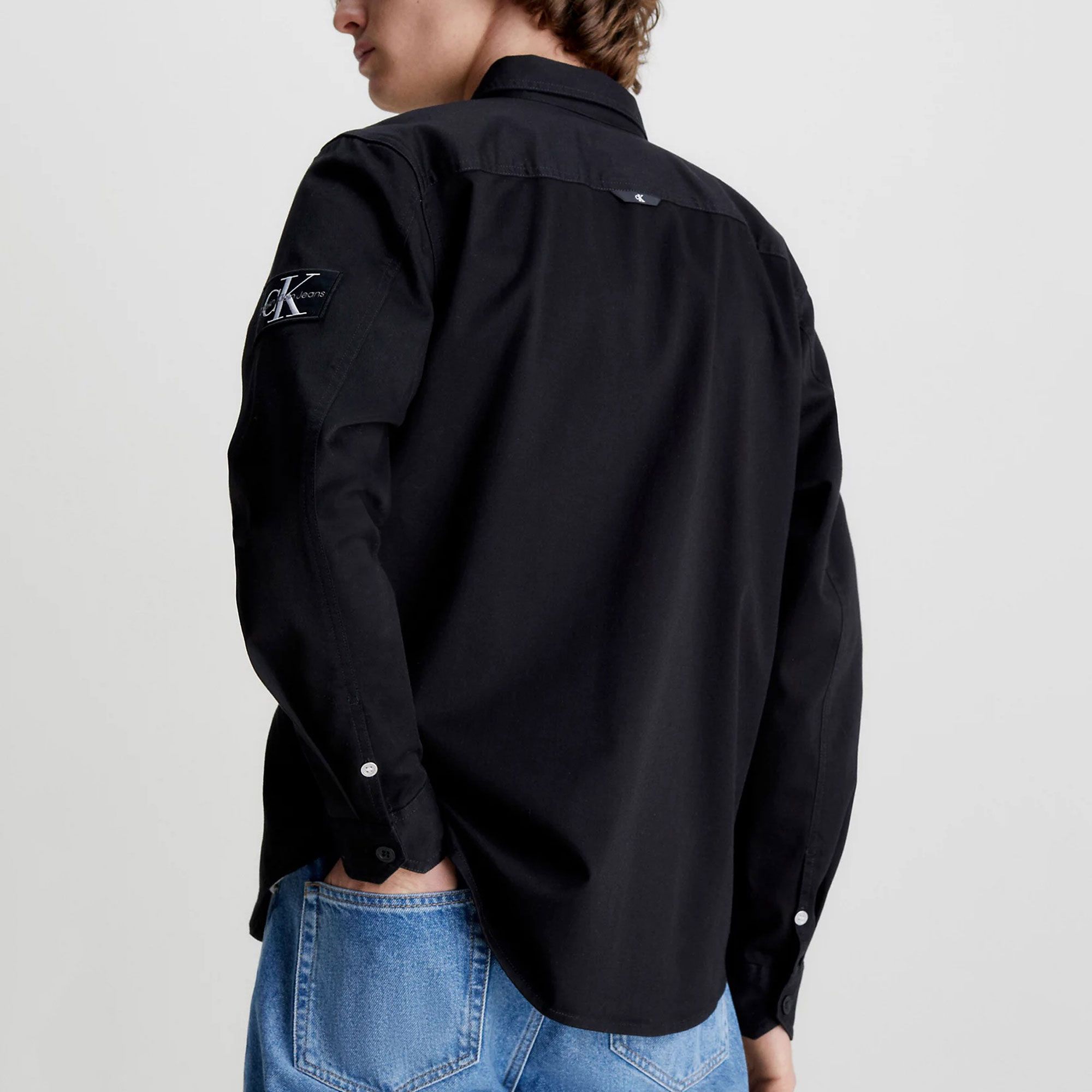 Calvin Klein Monologo Badge Relaxed Overhemd Heren