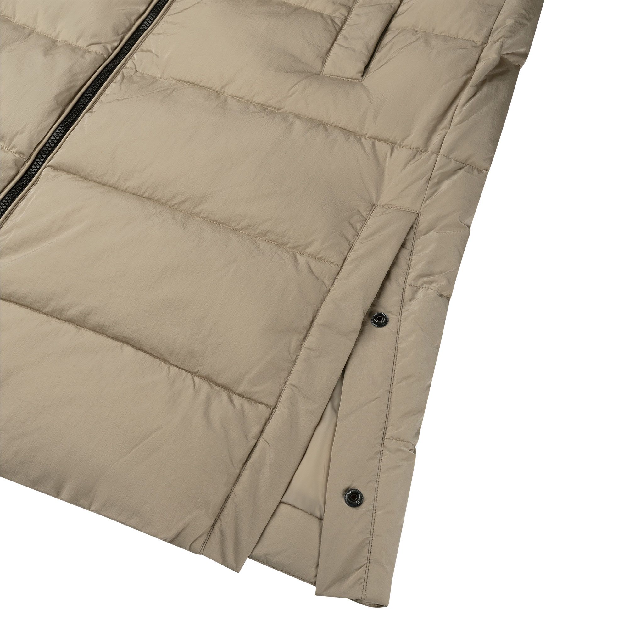 Calvin Klein Logo Drawstring Long Puffer Winterjas Dames