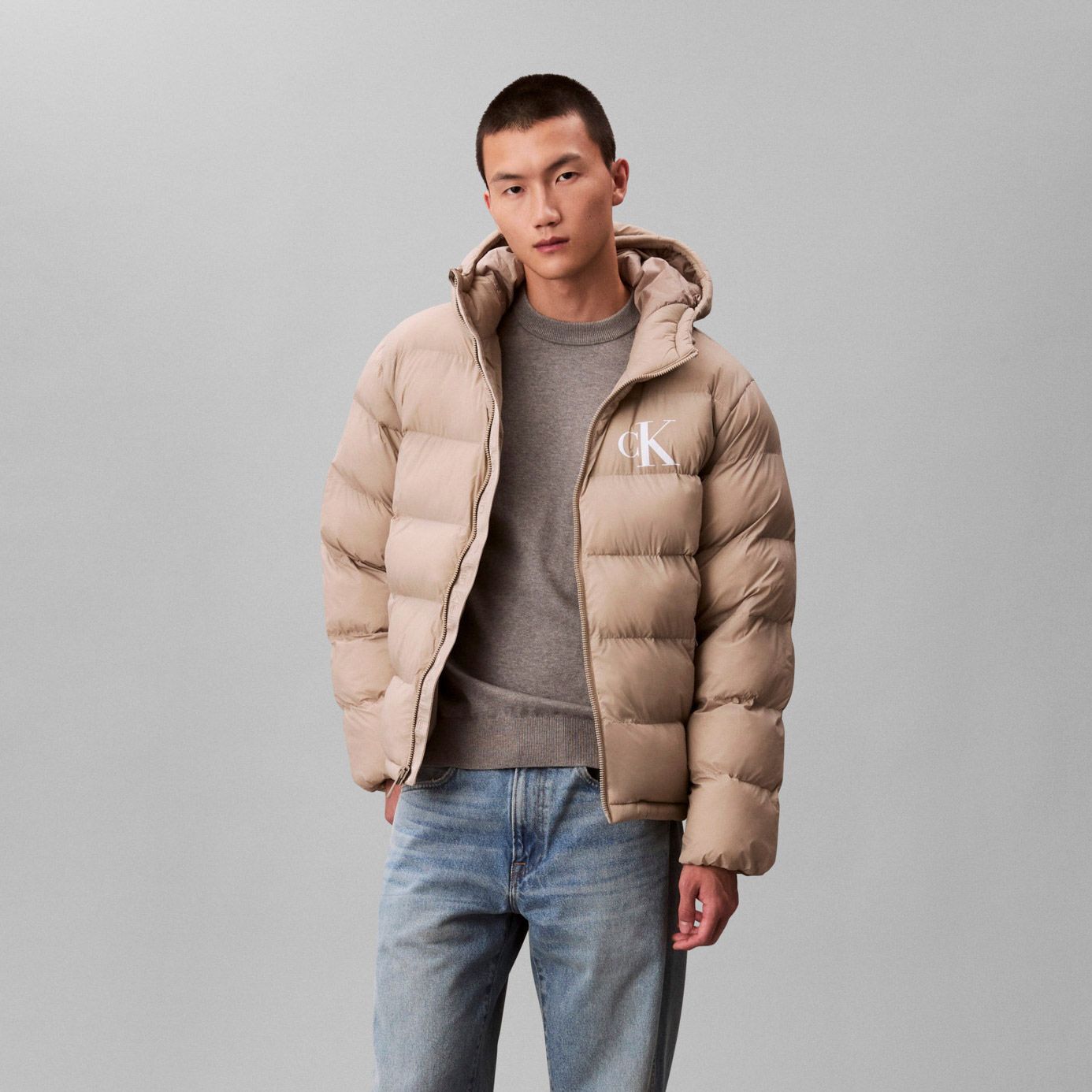 Calvin Klein Monogram Puffer Winterjas Heren