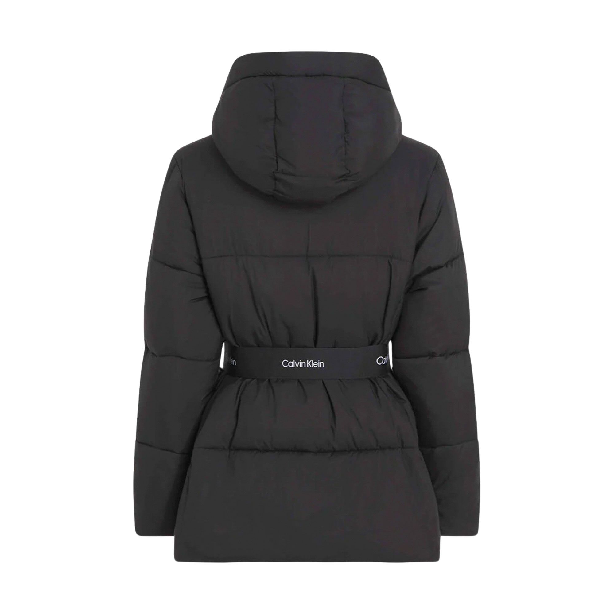 Manteau d'Hiver Calvin Klein Logo Belt Puffer Winterjas Dames