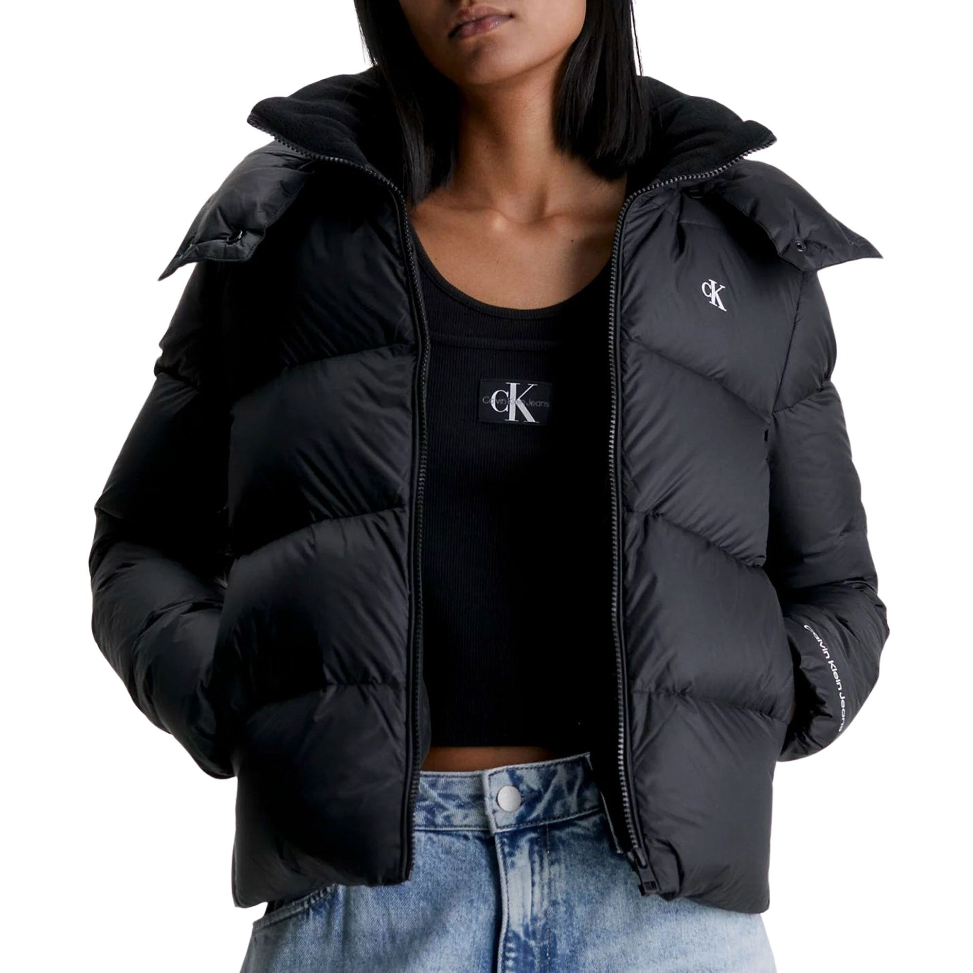 Calvin Klein Archetype Down Short Puffer Winterjas Dames
