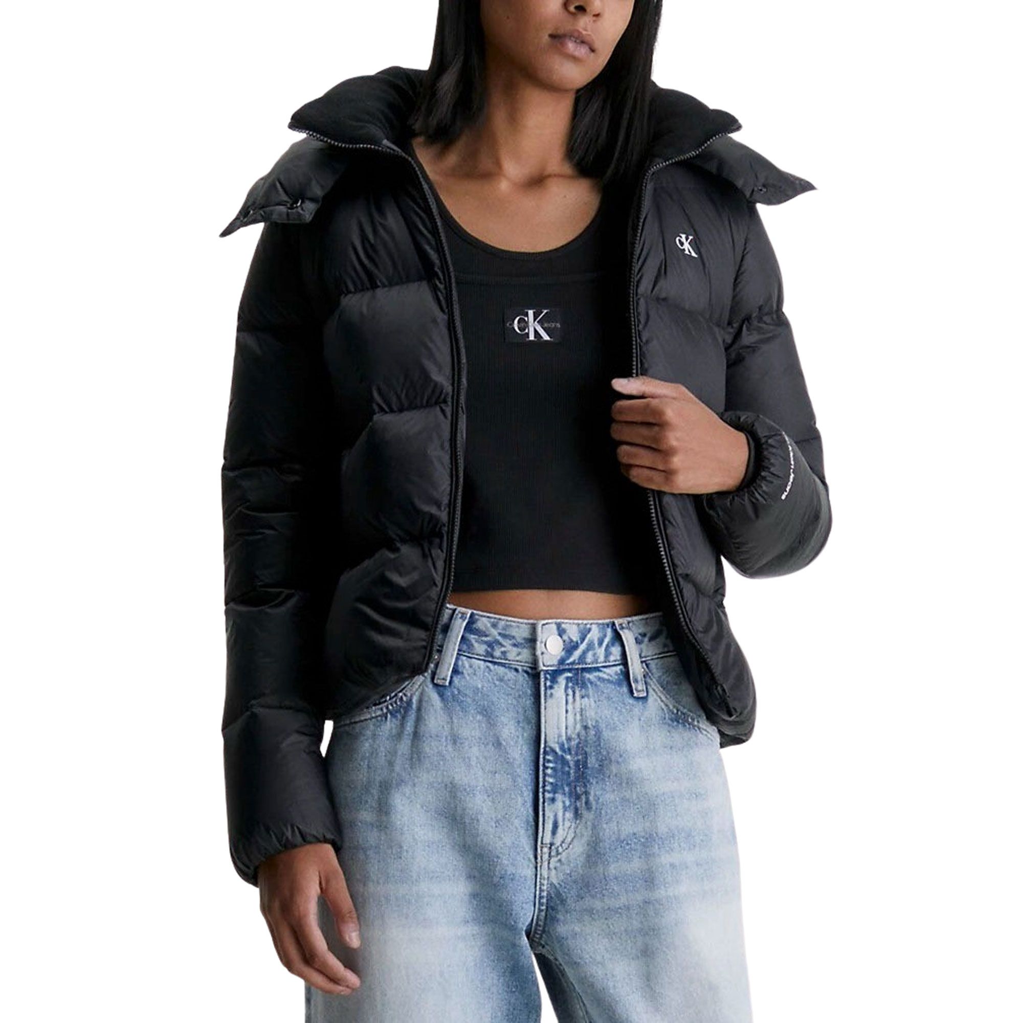 Calvin Klein Archetype Down Short Puffer Winterjas Dames