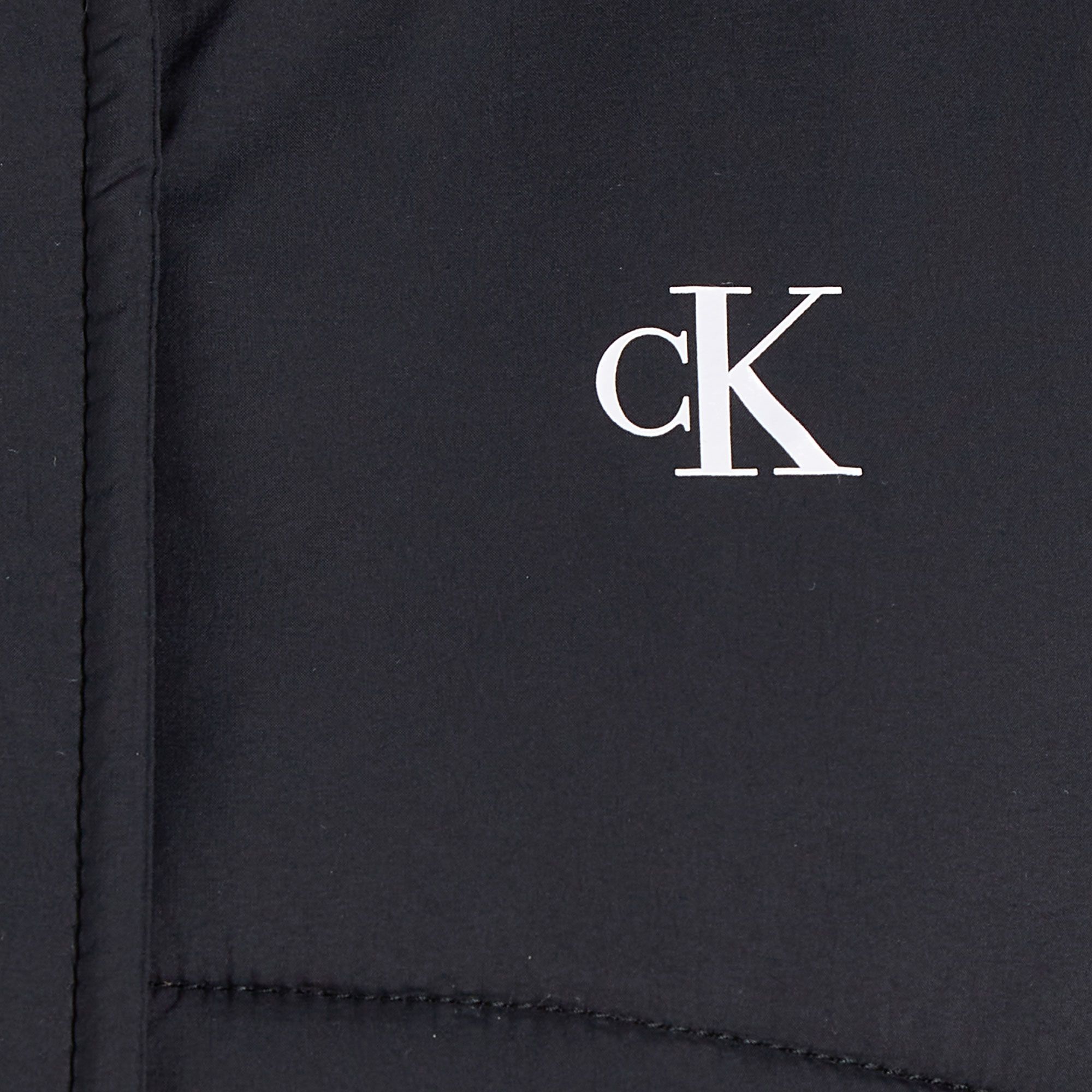 Calvin Klein Logo Belt Short Puffer Winterjas Dames