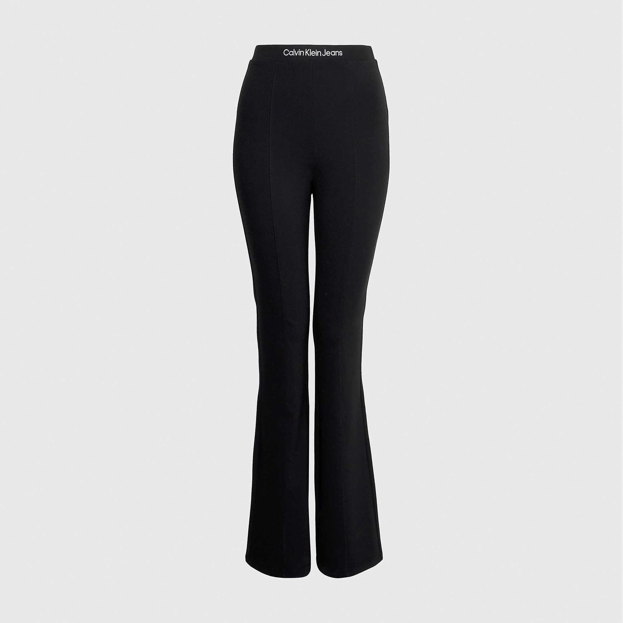 Calvin Klein Logo Elastic Milano Flared Broek Dames