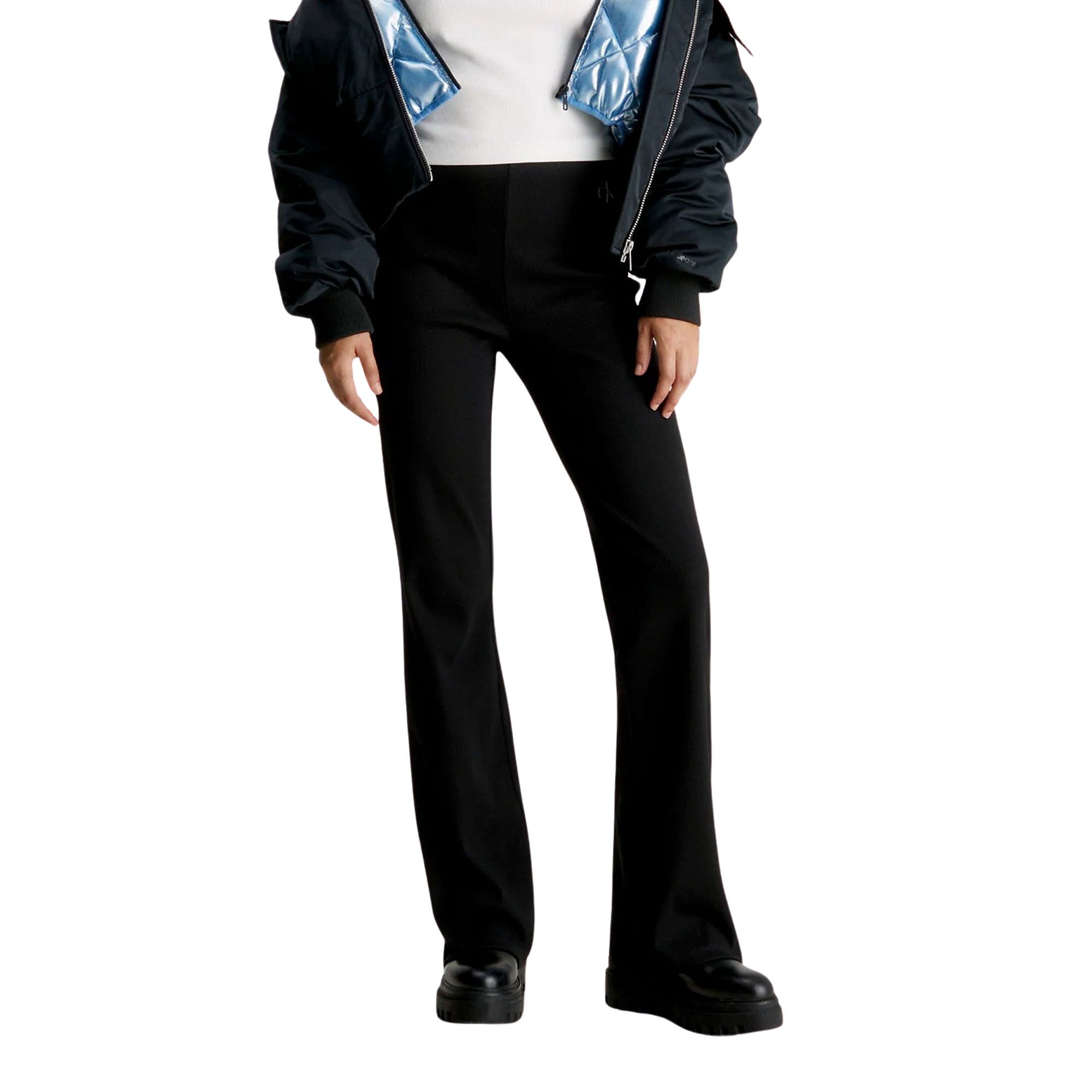 Calvin Klein Woven Label Straight Broek Dames