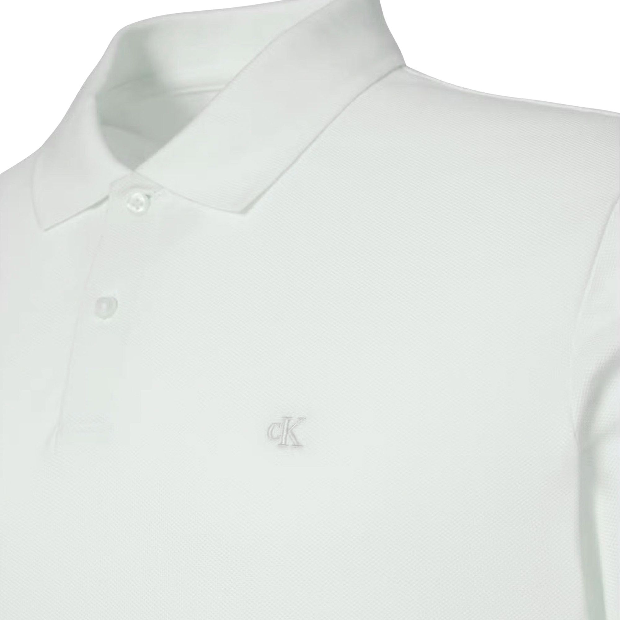 Calvin Klein SS Monogram Piqué Polo Heren