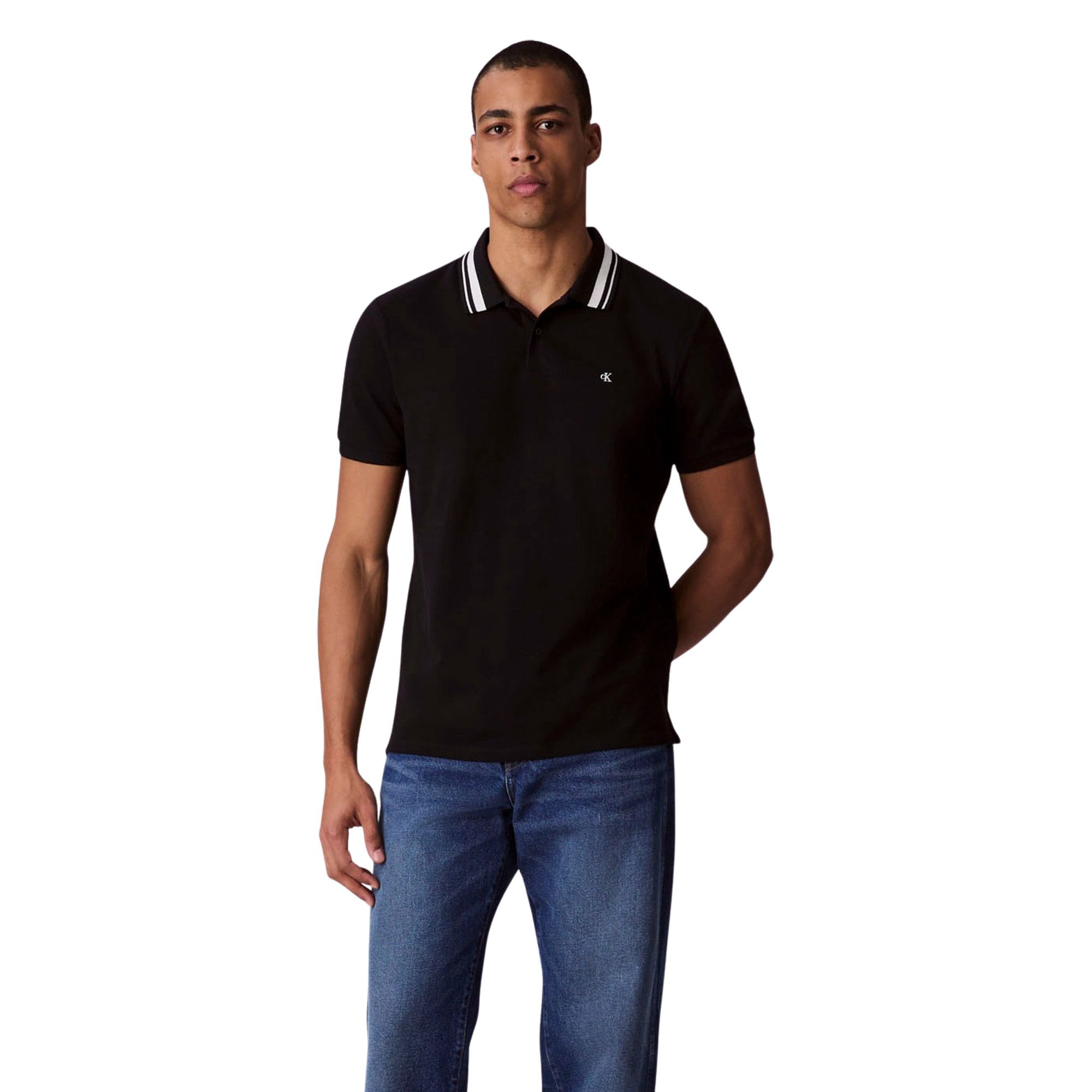 Polo T-shirt Calvin Klein Monogram Pique Hommes