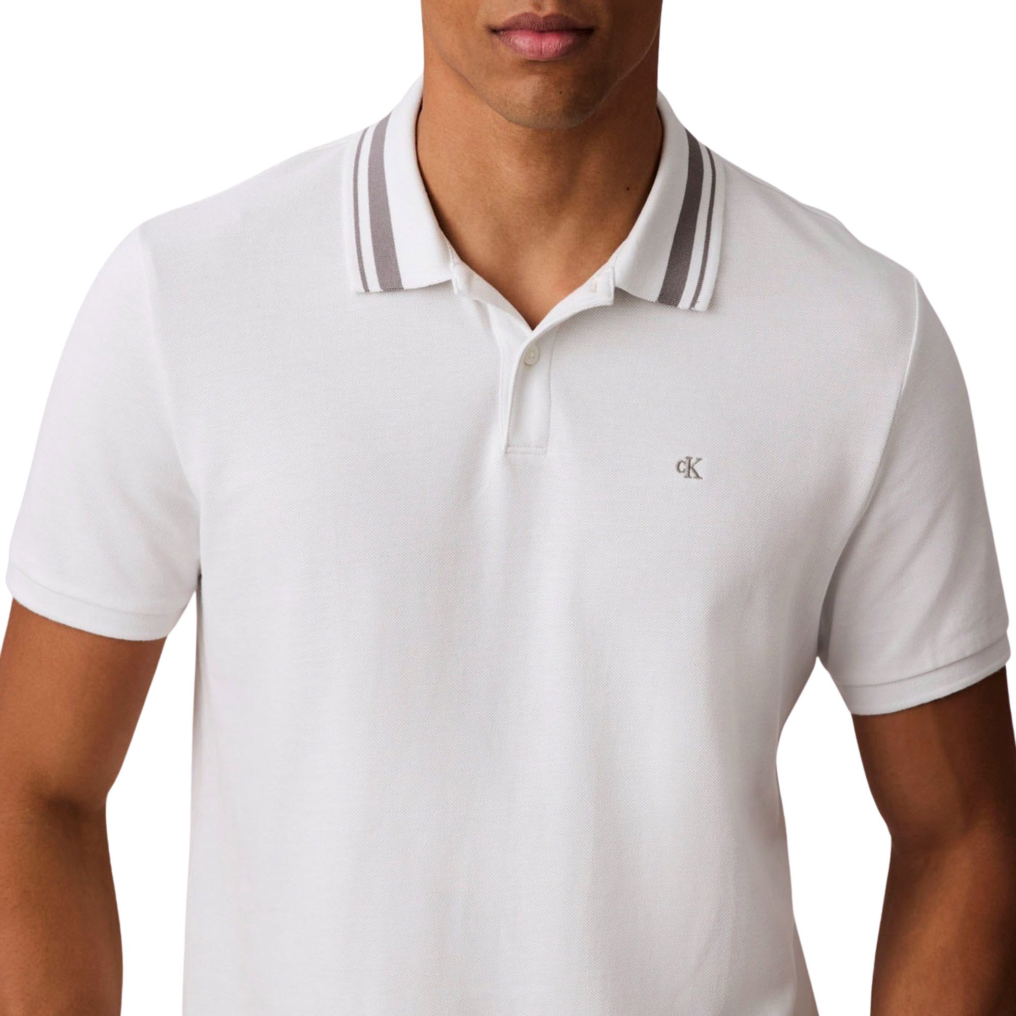 Polo T-shirt Calvin Klein Monogram Pique Hommes
