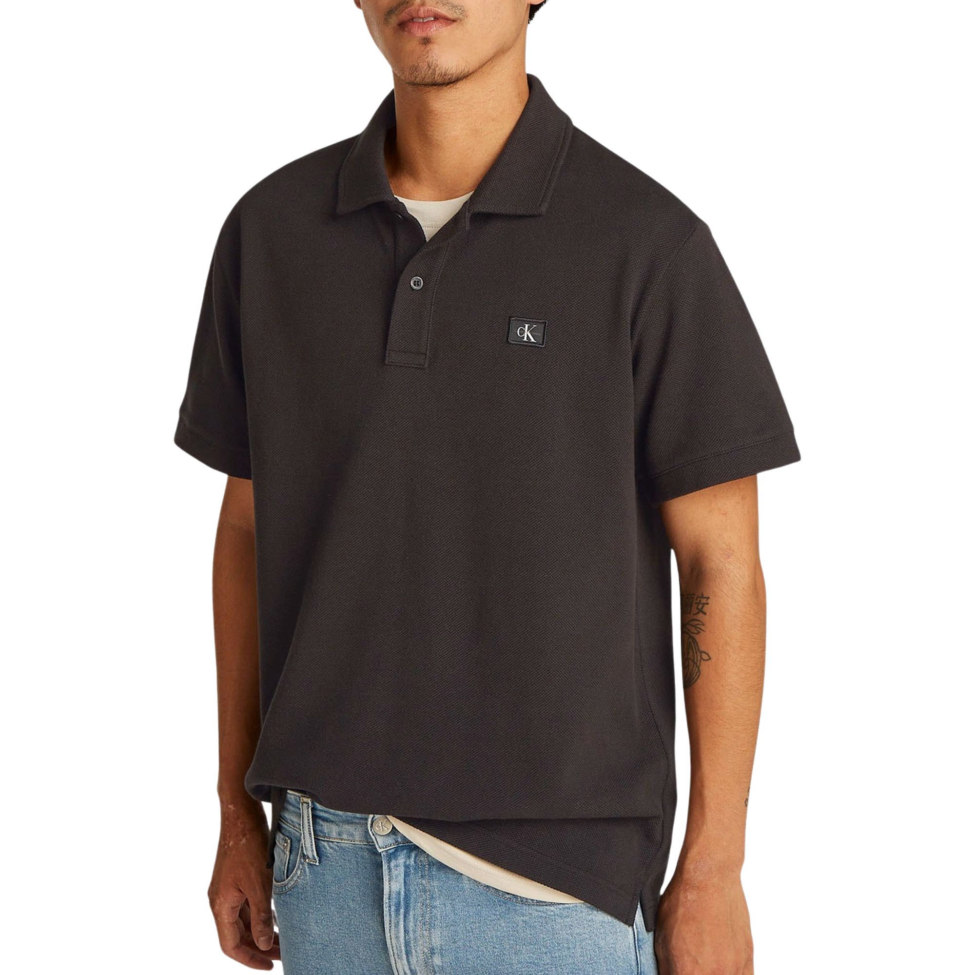 Calvin Klein Woven Label Polo Heren