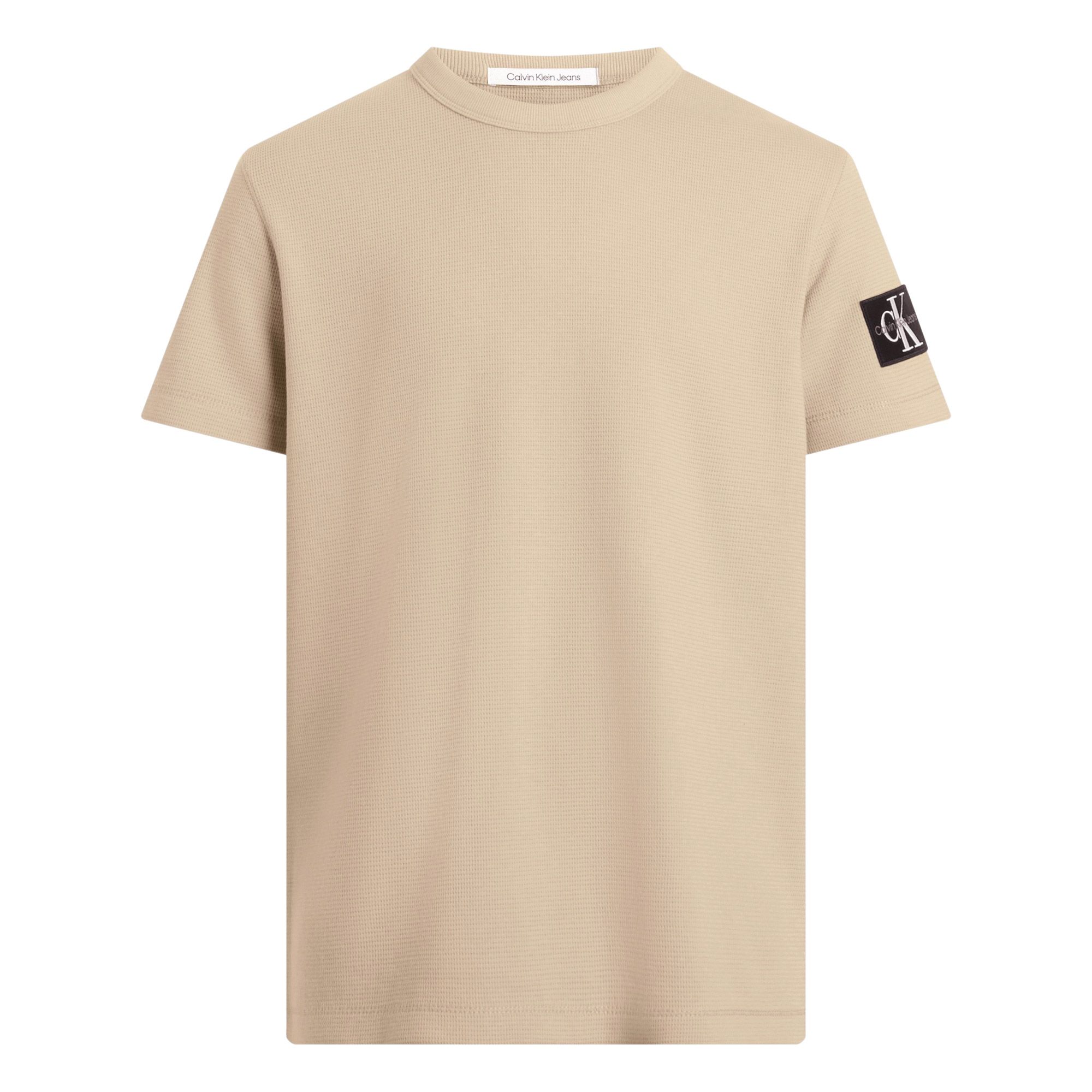 Calvin Klein Badge Waffle Shirt Herren | Plutosport 