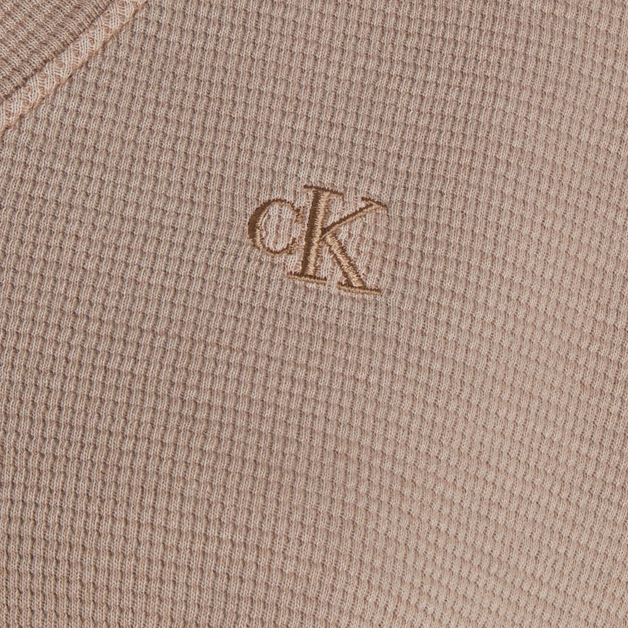 Calvin Klein Waffle V-neck Shirt Dames