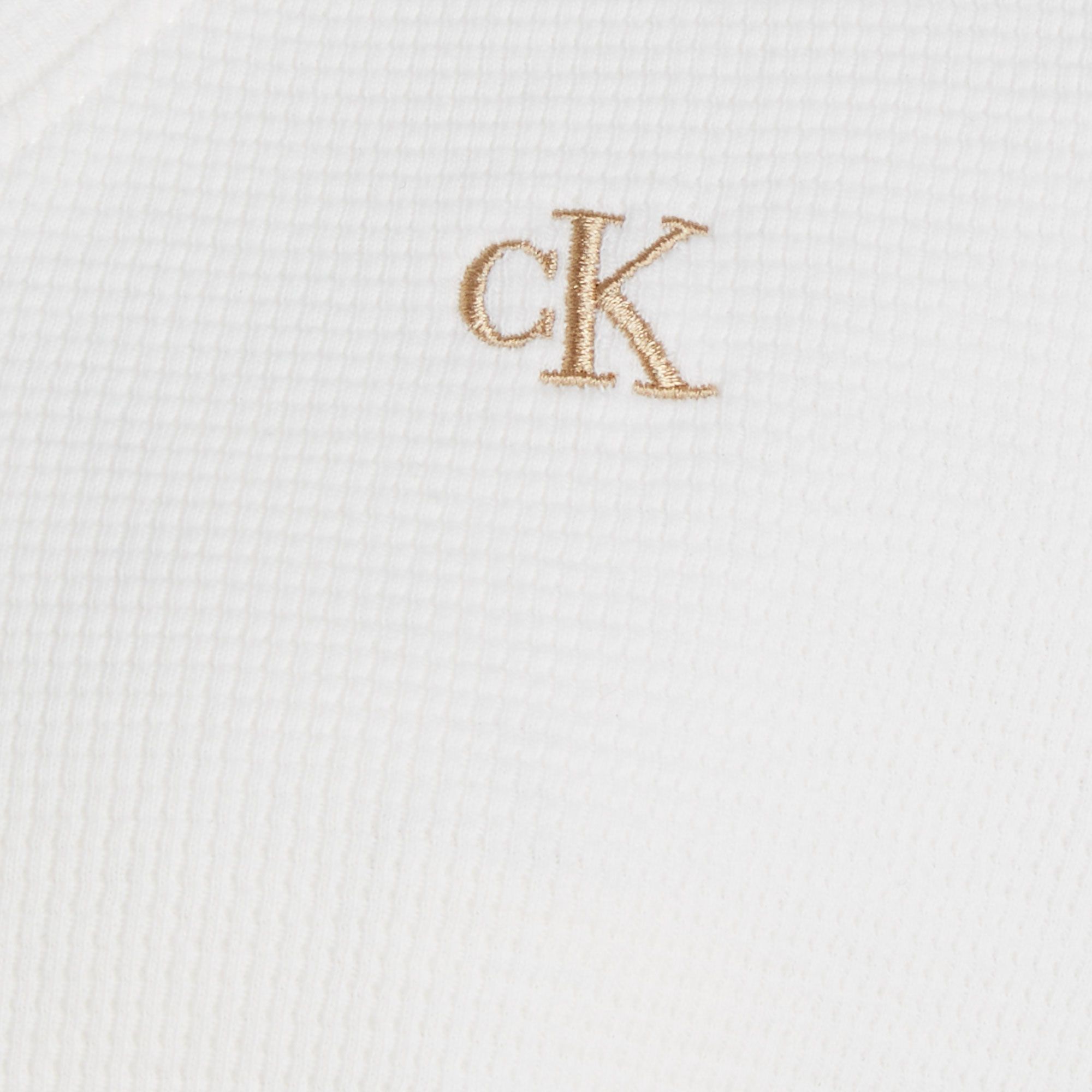 Calvin Klein Waffle V-neck Shirt Dames