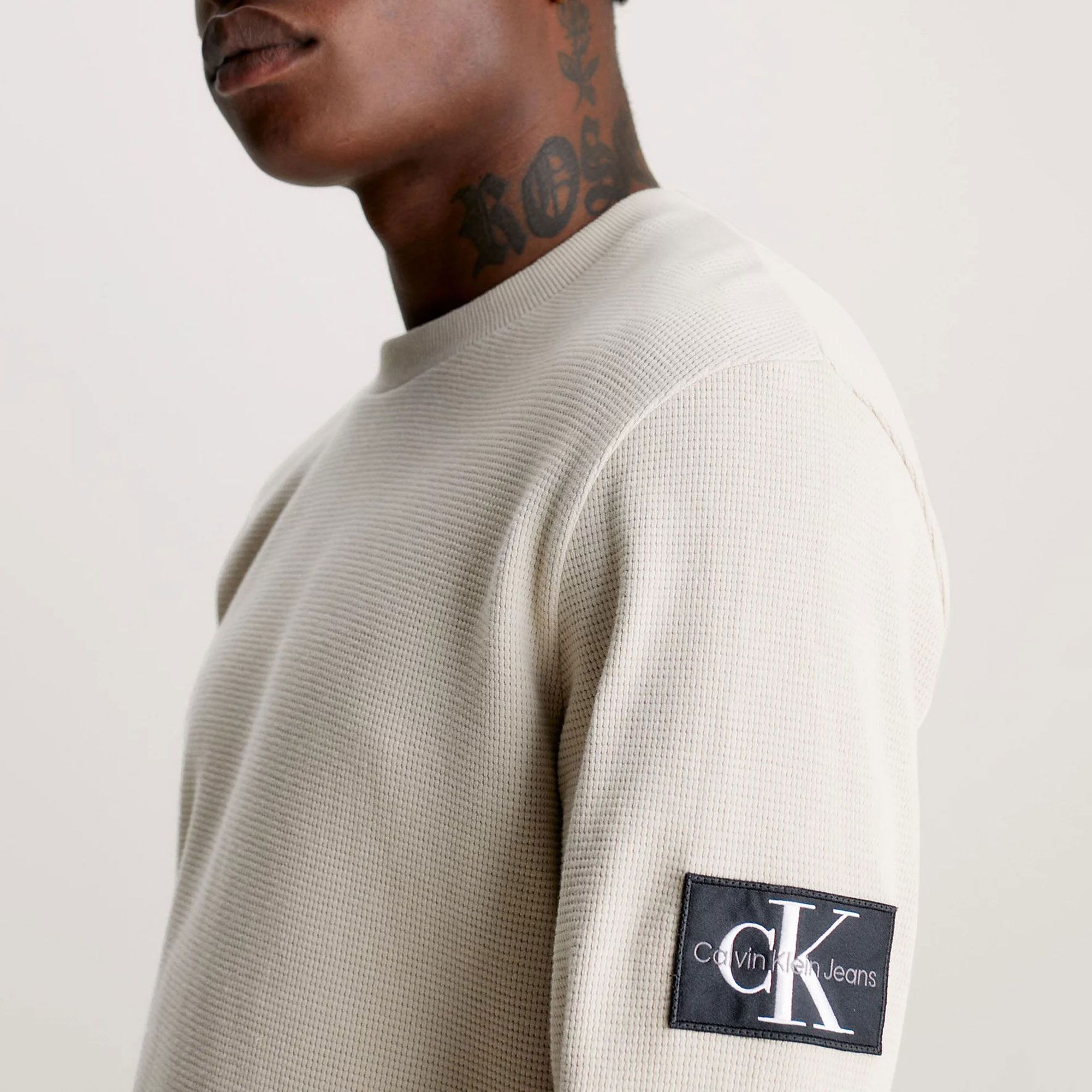 Calvin Klein Waffle Longsleeve Shirt Herren