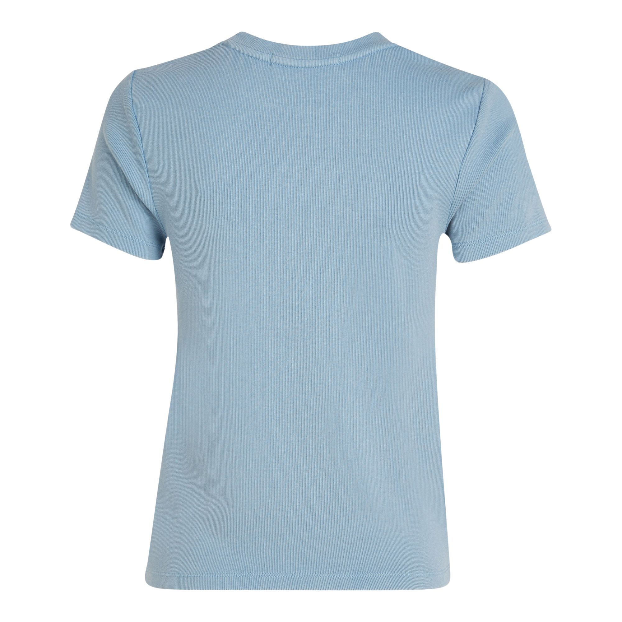 Calvin Klein Label Washed Rib Slim Shirt Dames