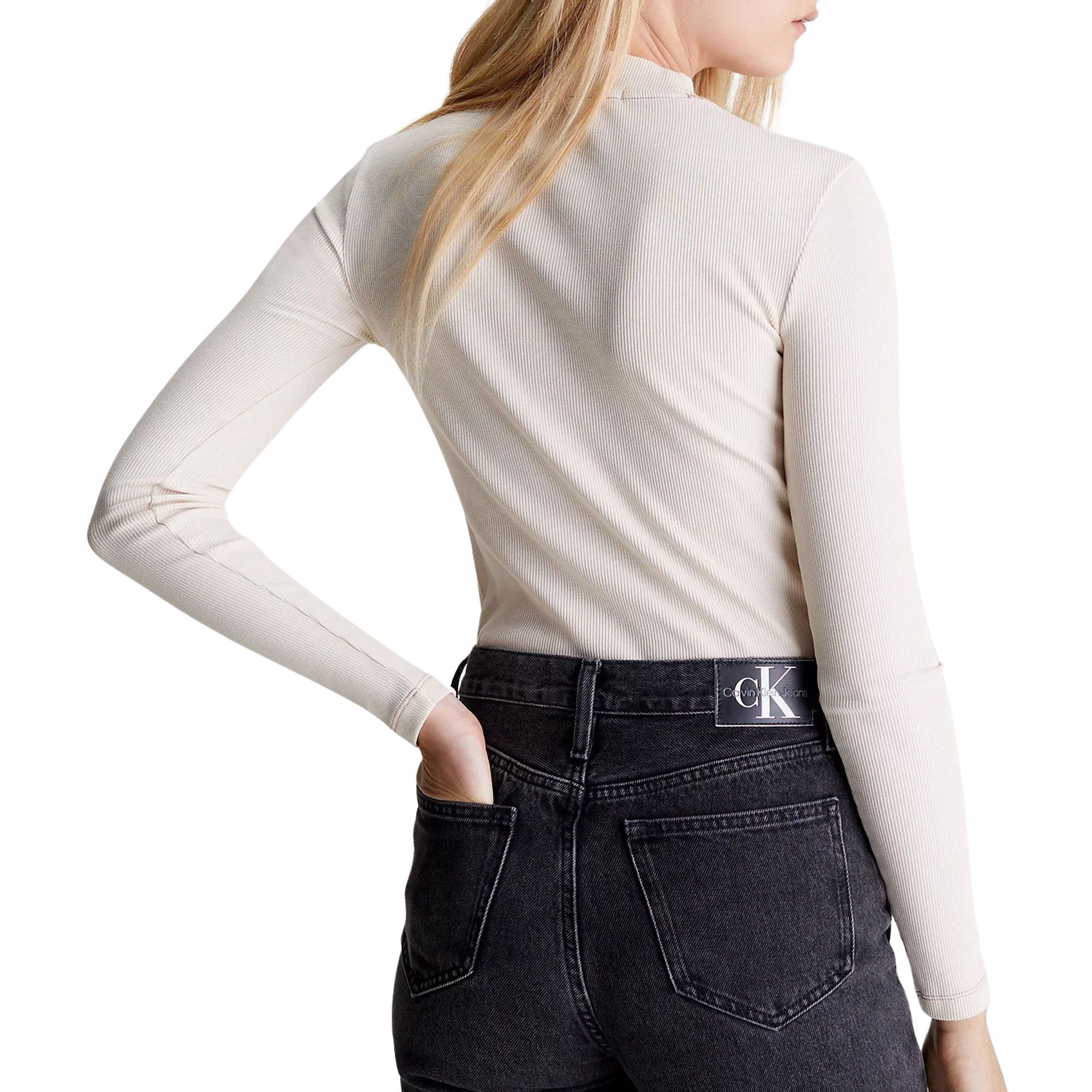 T-shirt Manches longues Calvin Klein Hero Monologo Rib Femmes