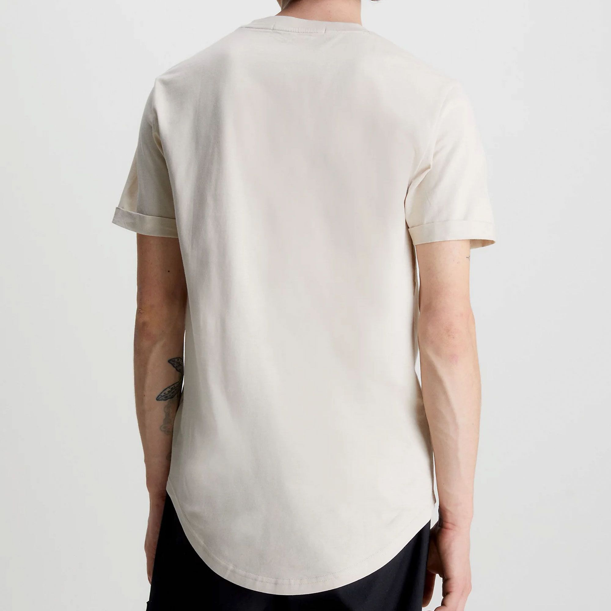 Calvin Klein Badge Turn Up Sleeve Shirt Heren