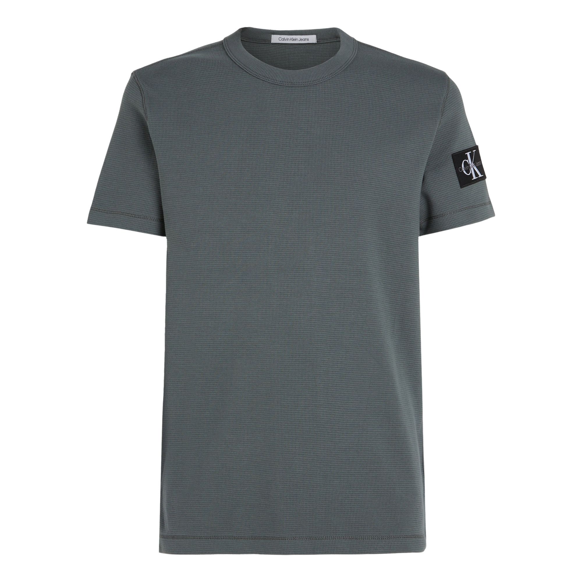 Calvin Klein Badge Waffle Shirt Herren | Plutosport 