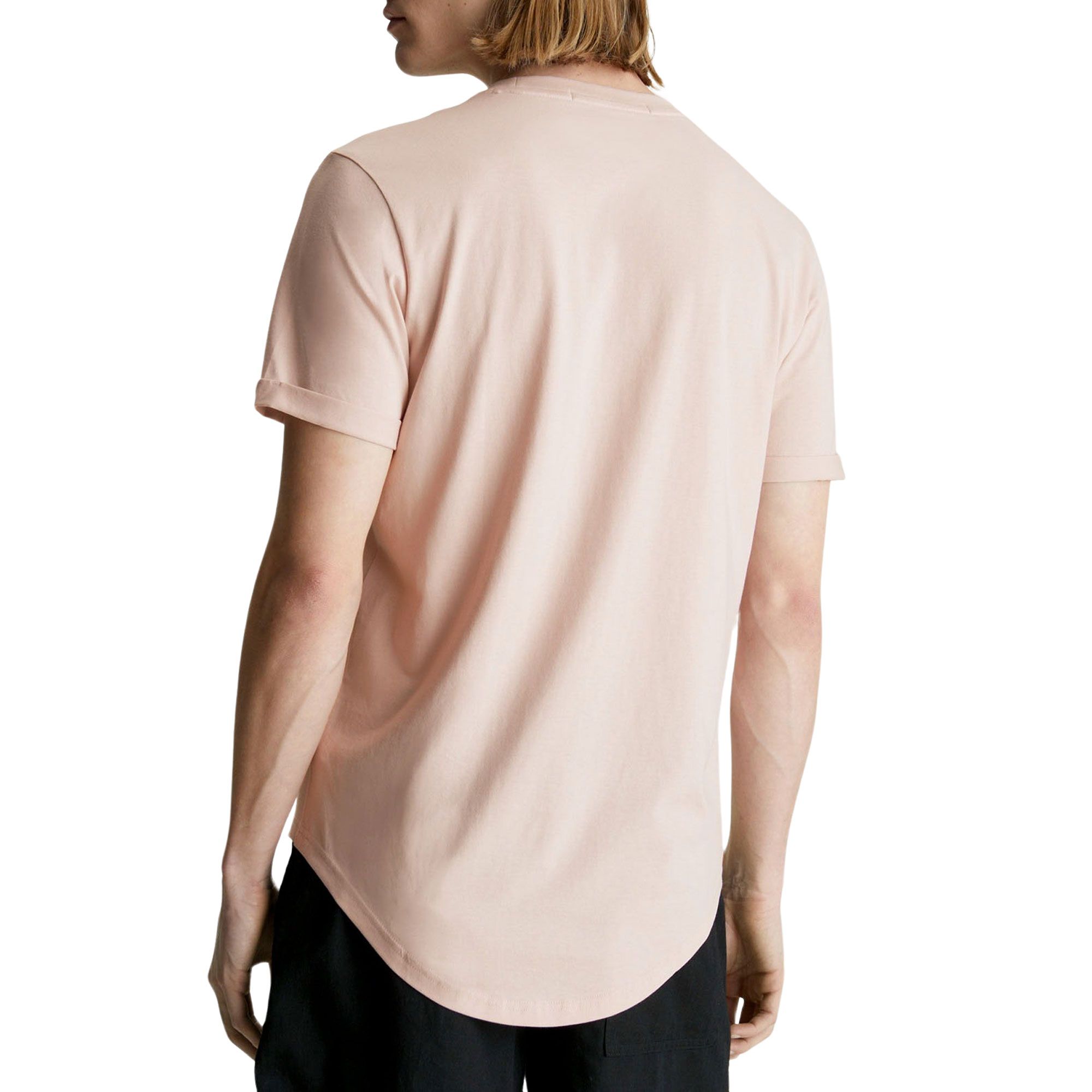 Calvin Klein Badge Round Hem Shirt Heren