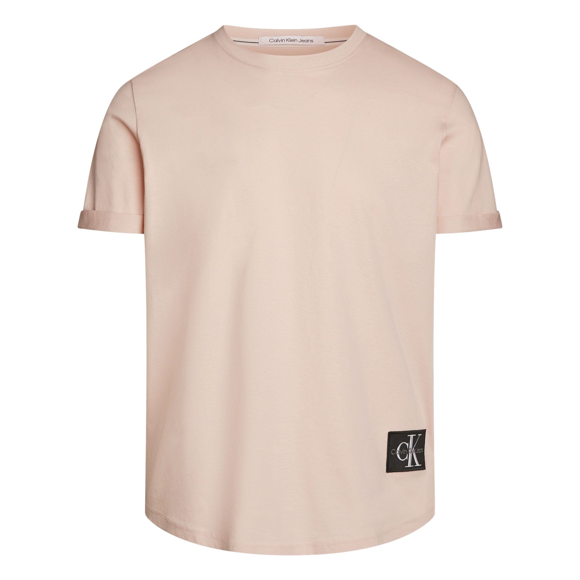 Calvin Klein Badge Round Hem Shirt Heren