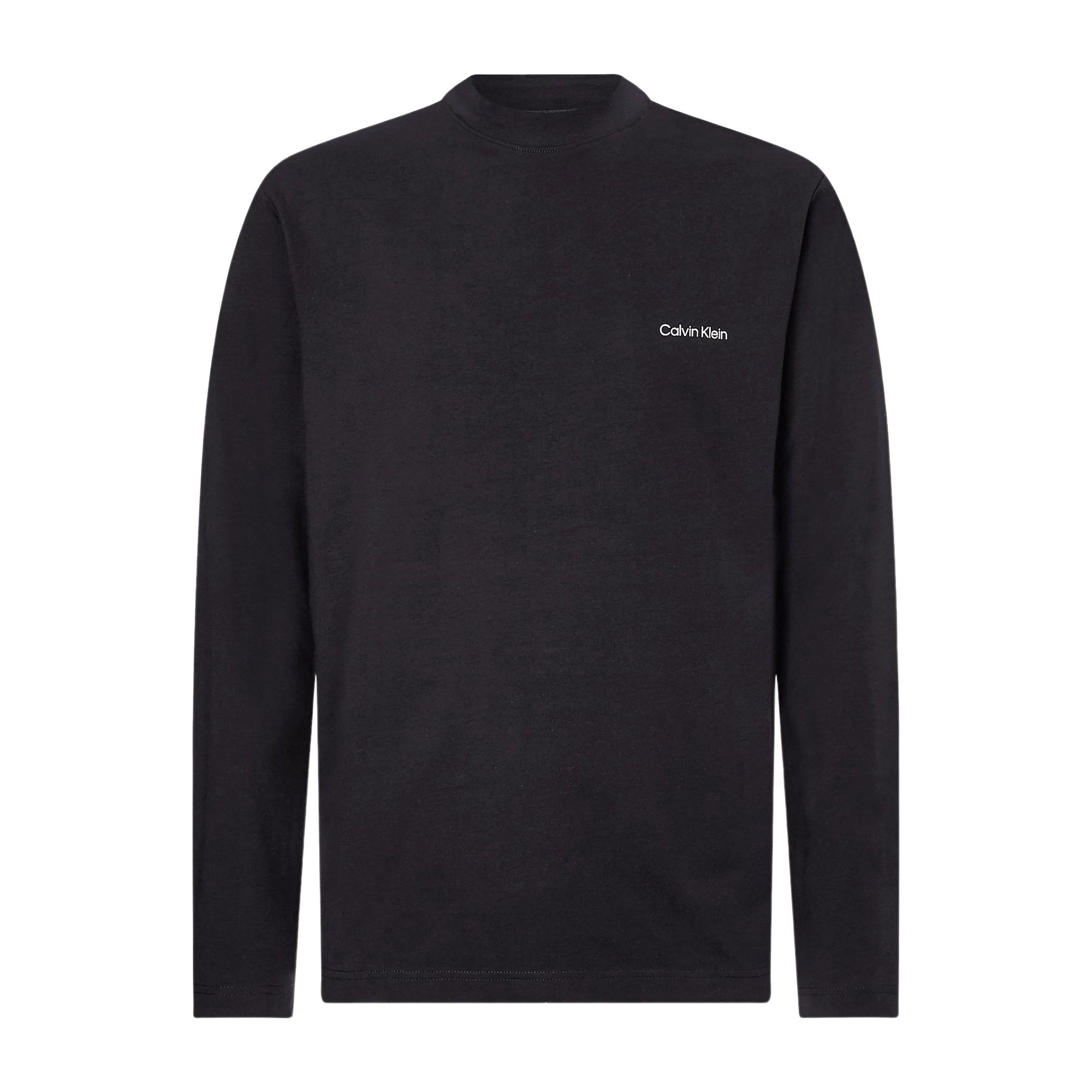 Calvin Klein Micro Logo Mock Longsleeve Shirt Heren