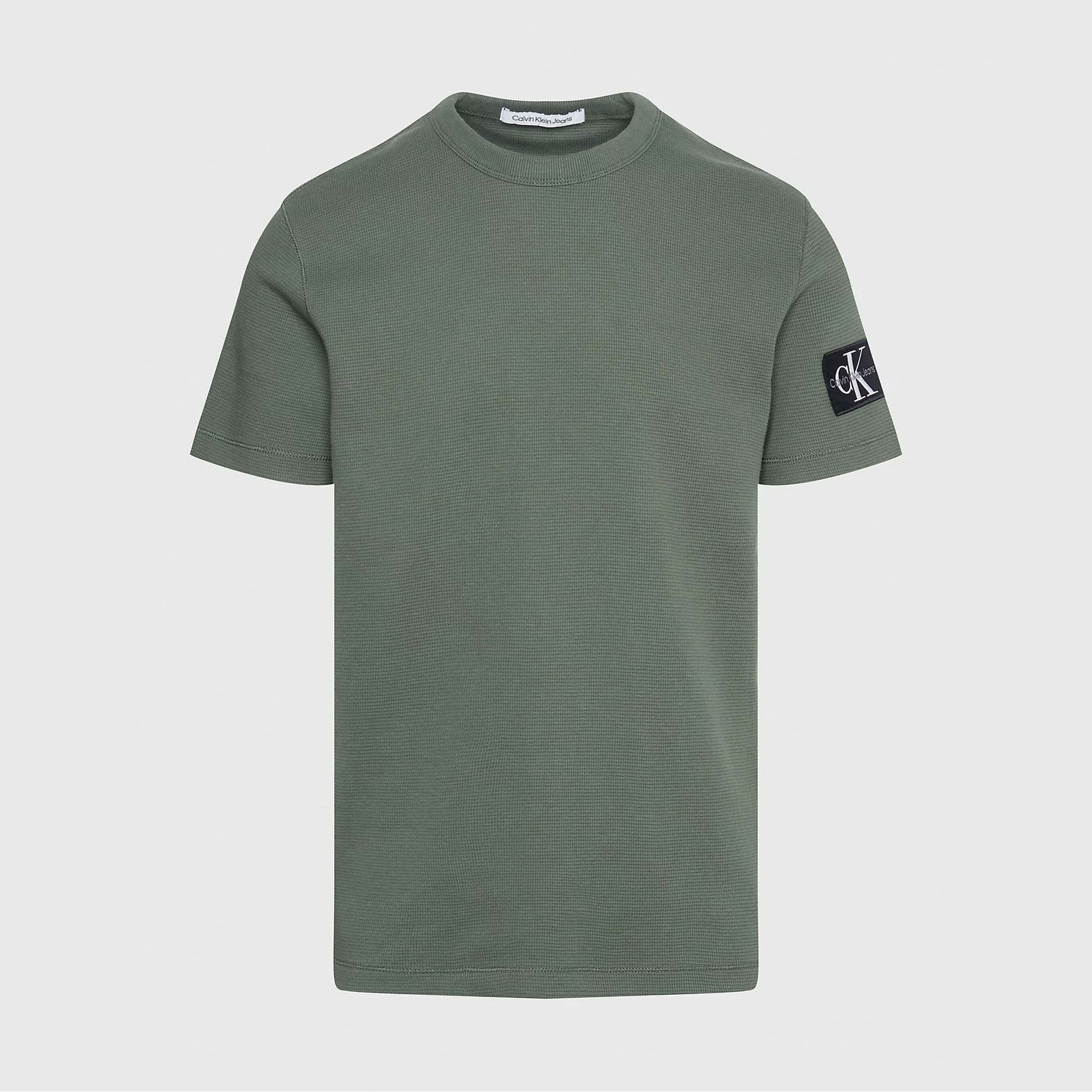 Calvin Klein Badge Waffle Shirt Heren