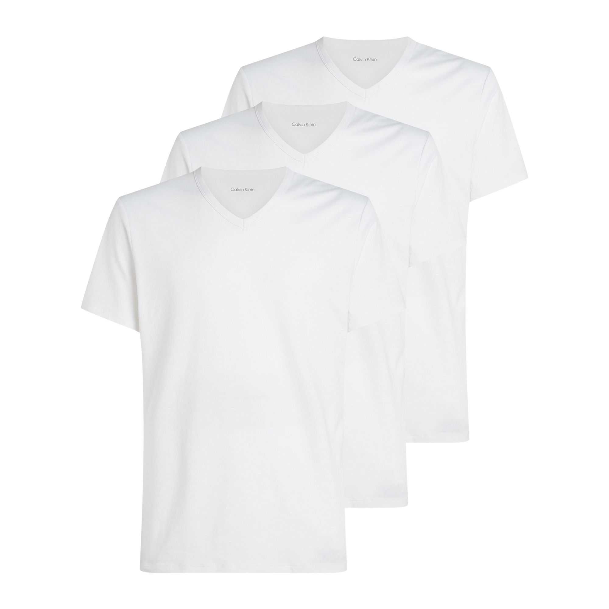 Calvin Klein SS V-neck T-shirts Heren (3-pack) | Plutosport
