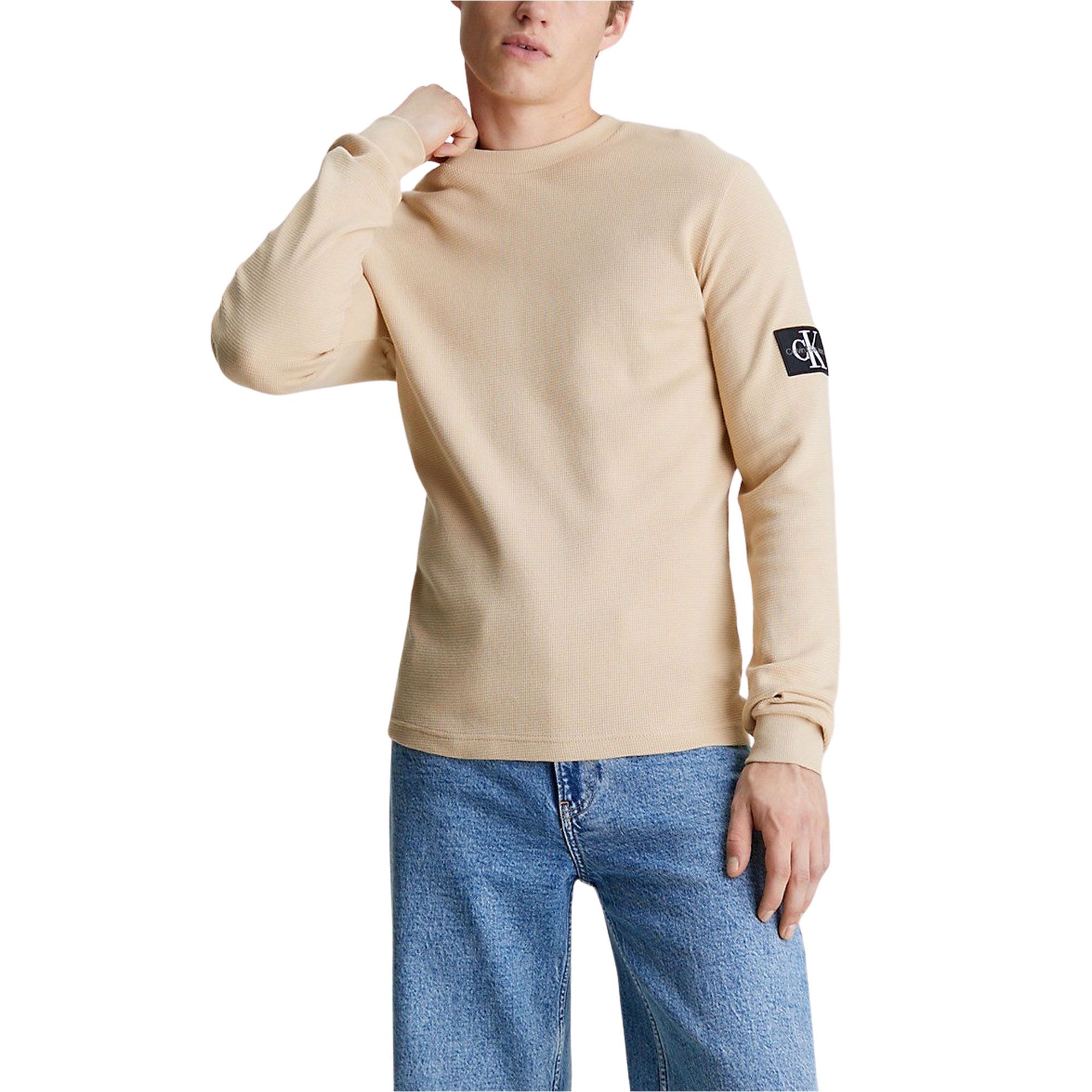 Calvin Klein Waffle Longsleeve Shirt Heren