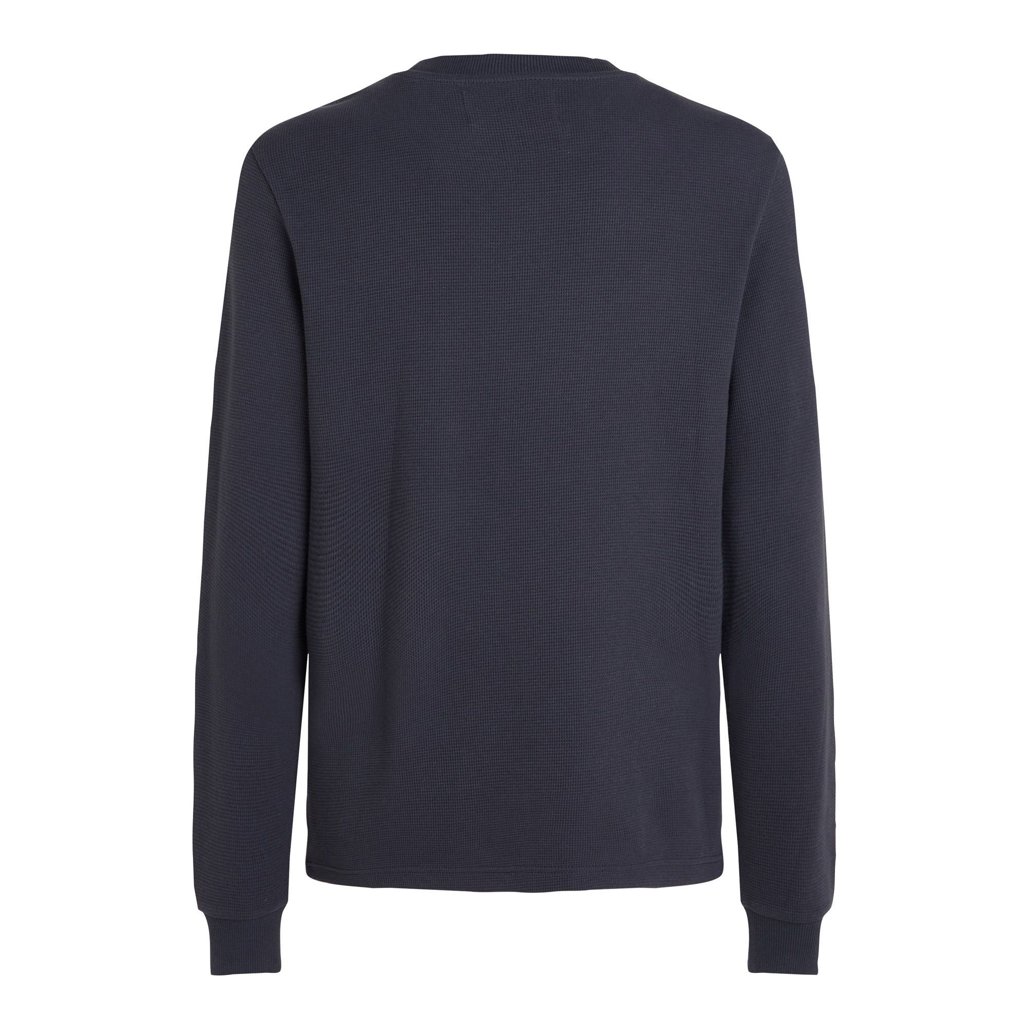 Calvin Klein Woven Label Waffle Longsleeve Shirt Heren