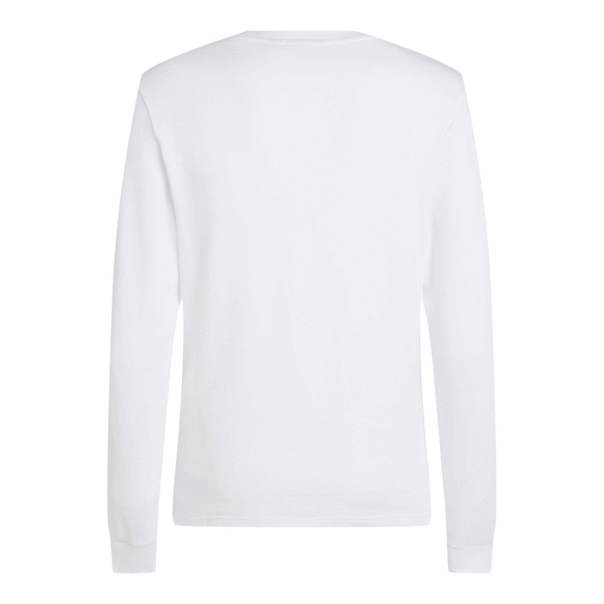 Calvin Klein Woven Label Waffle Longsleeve Shirt Heren
