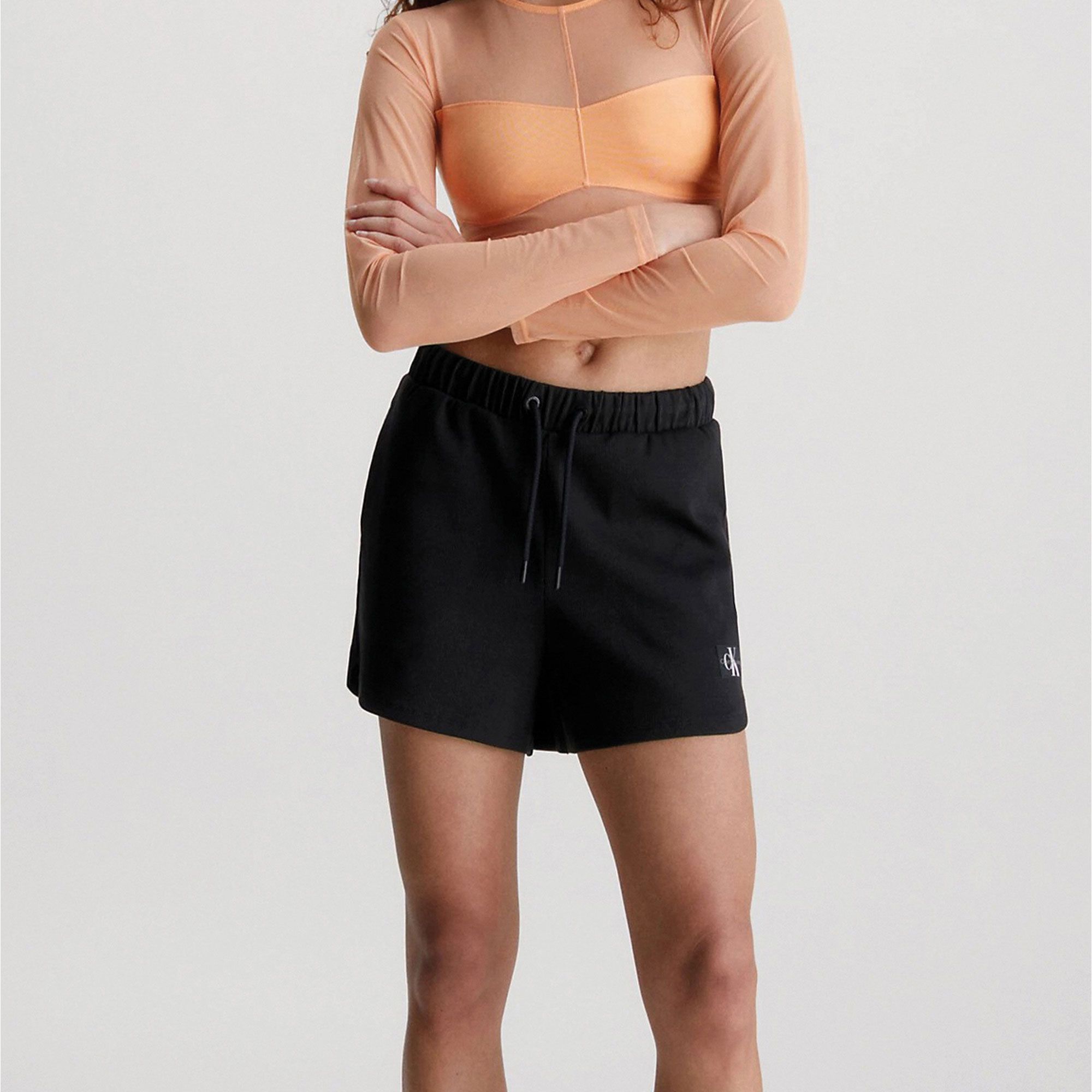 Calvin Klein Badge Rib Loose Short Dames