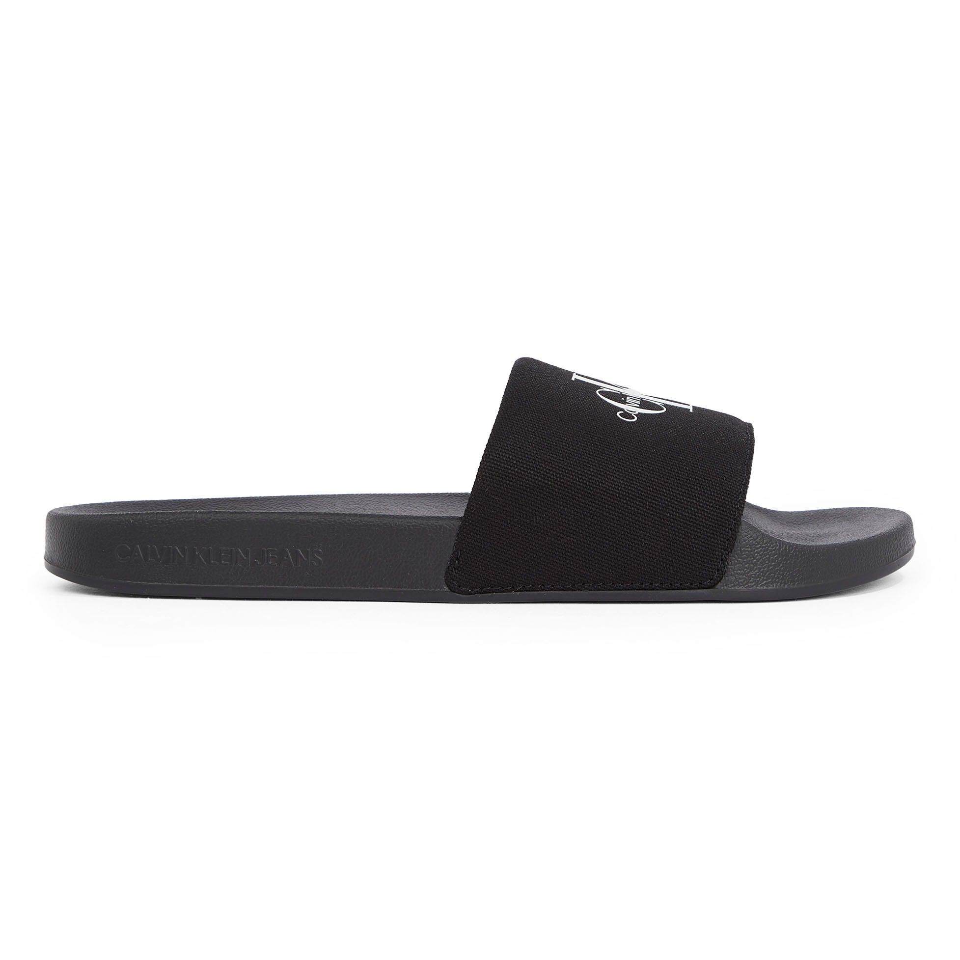 Calvin Klein Monogram Canvas Badslippers Heren