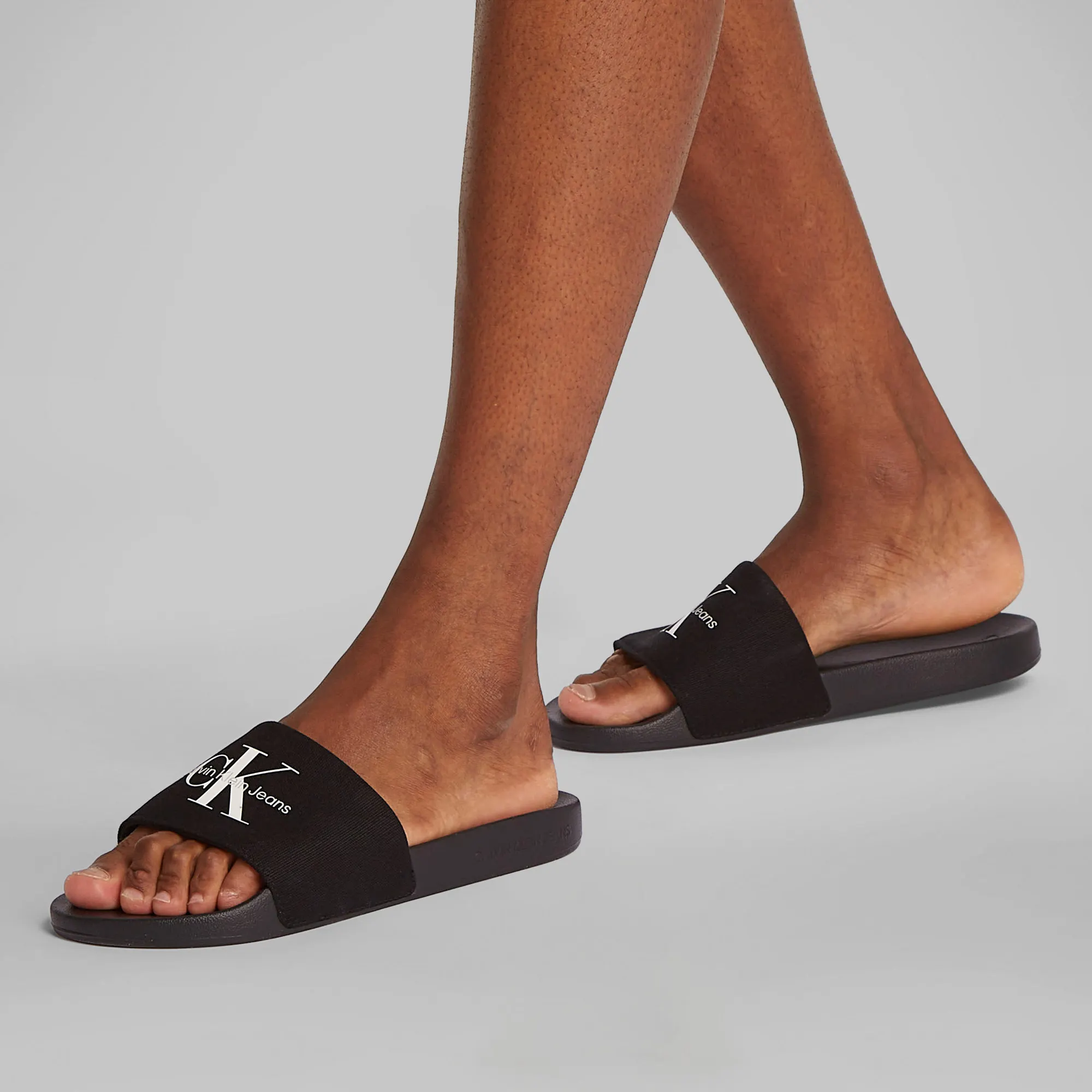 Calvin Klein Monogram Canvas Badslippers Heren