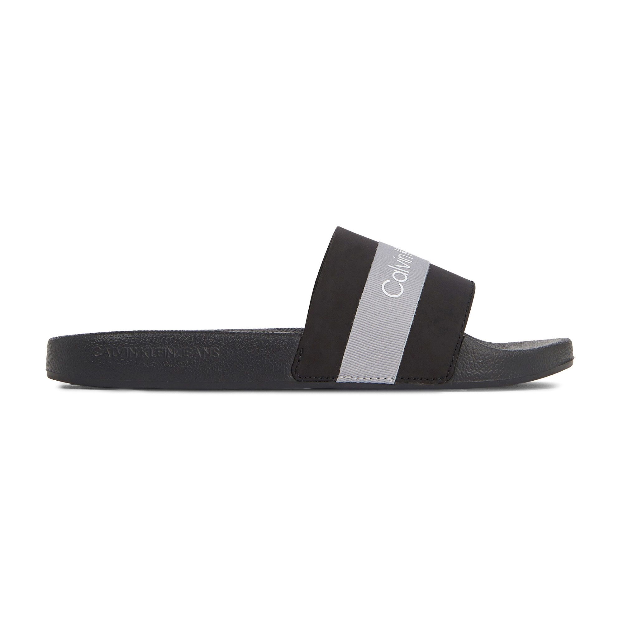 Calvin Klein Slide Printed Logo Web Slippers Dames