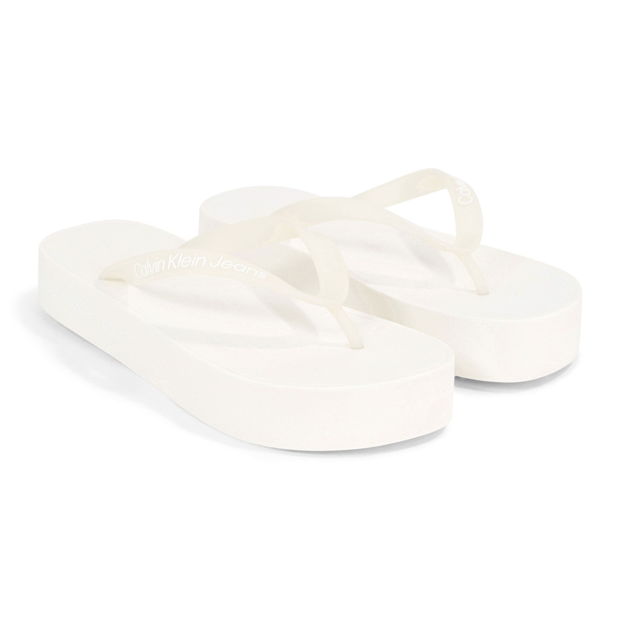 Calvin Klein Flatform Logo Teenslippers Dames