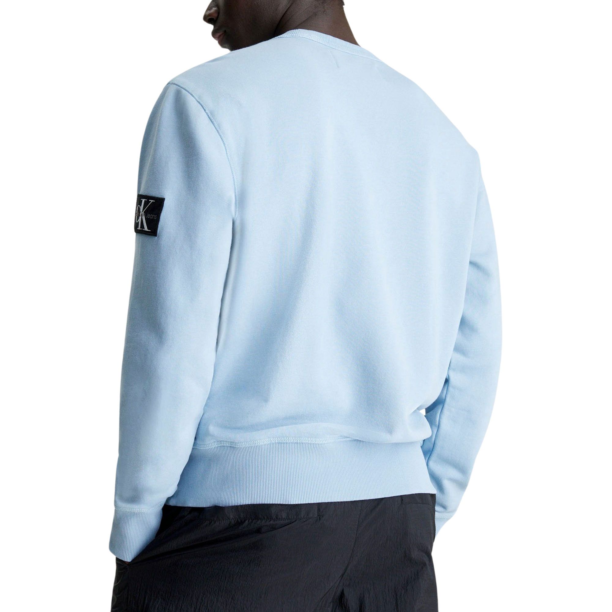 Calvin Klein Washed Badge Crew Sweater Heren