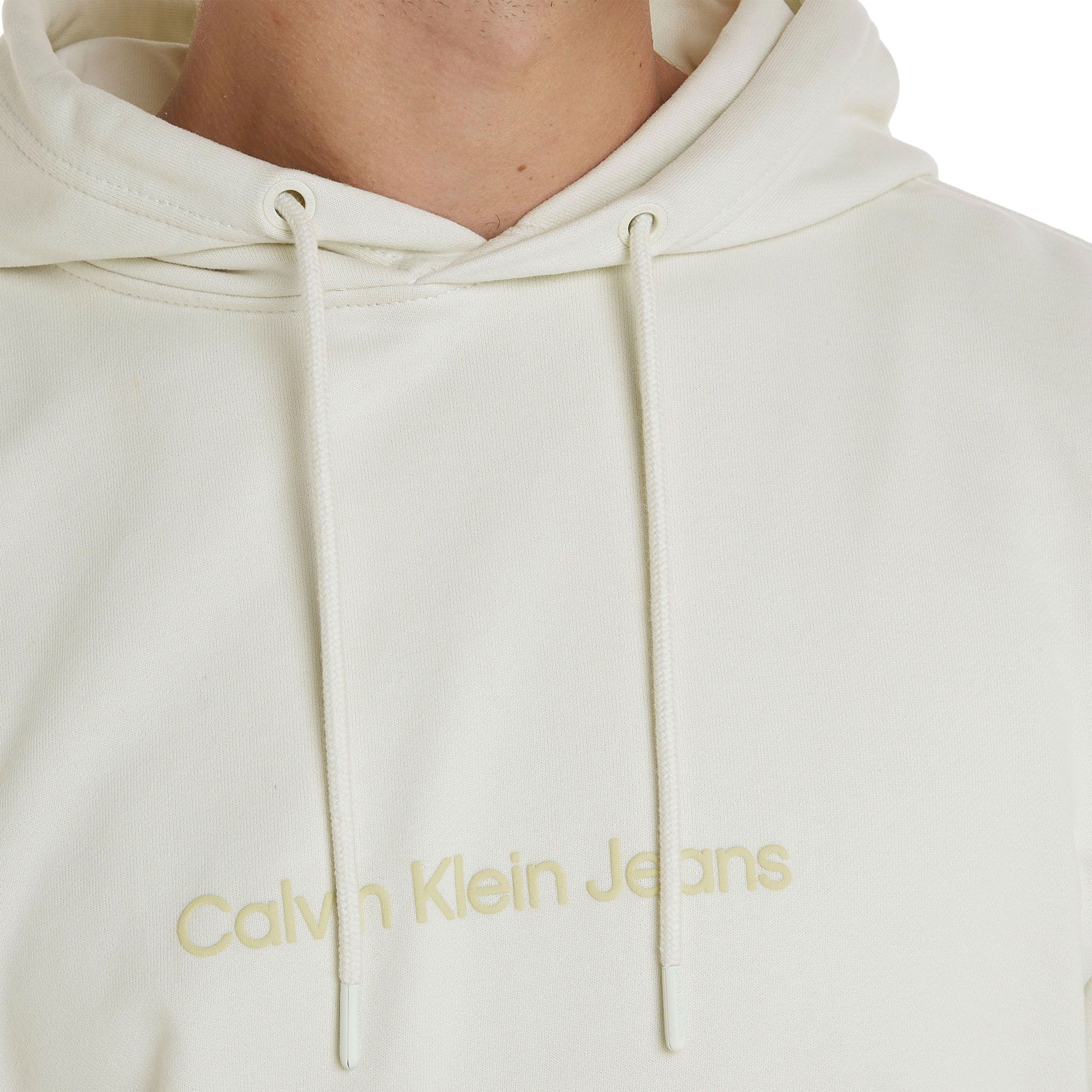 Calvin Klein Square Frequency Logo Hoodie Heren