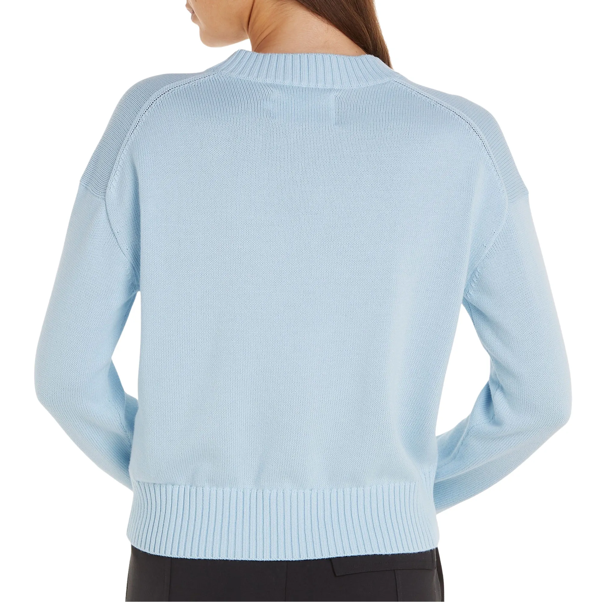 Pull en maille Calvin Klein Embroidered Badge Femmes