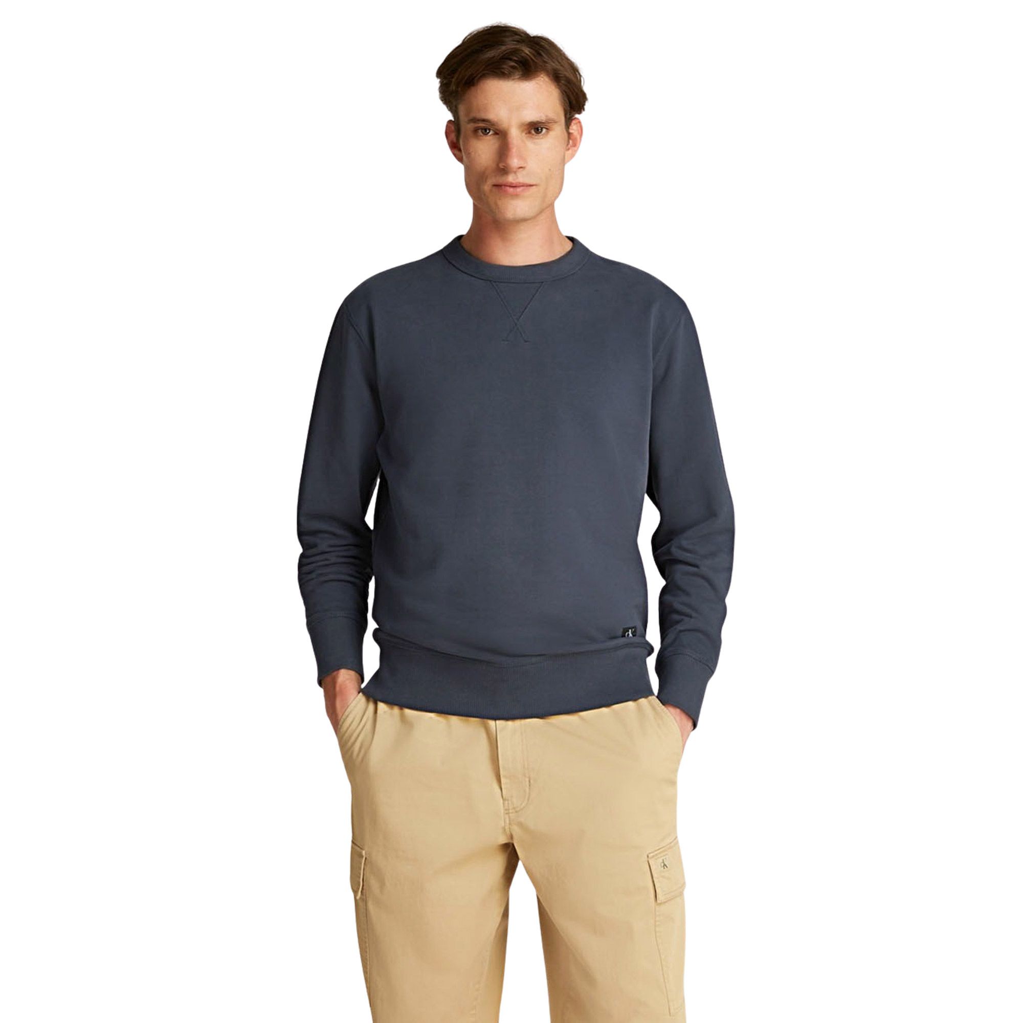 Calvin Klein Woven Label Crewneck Sweater Heren