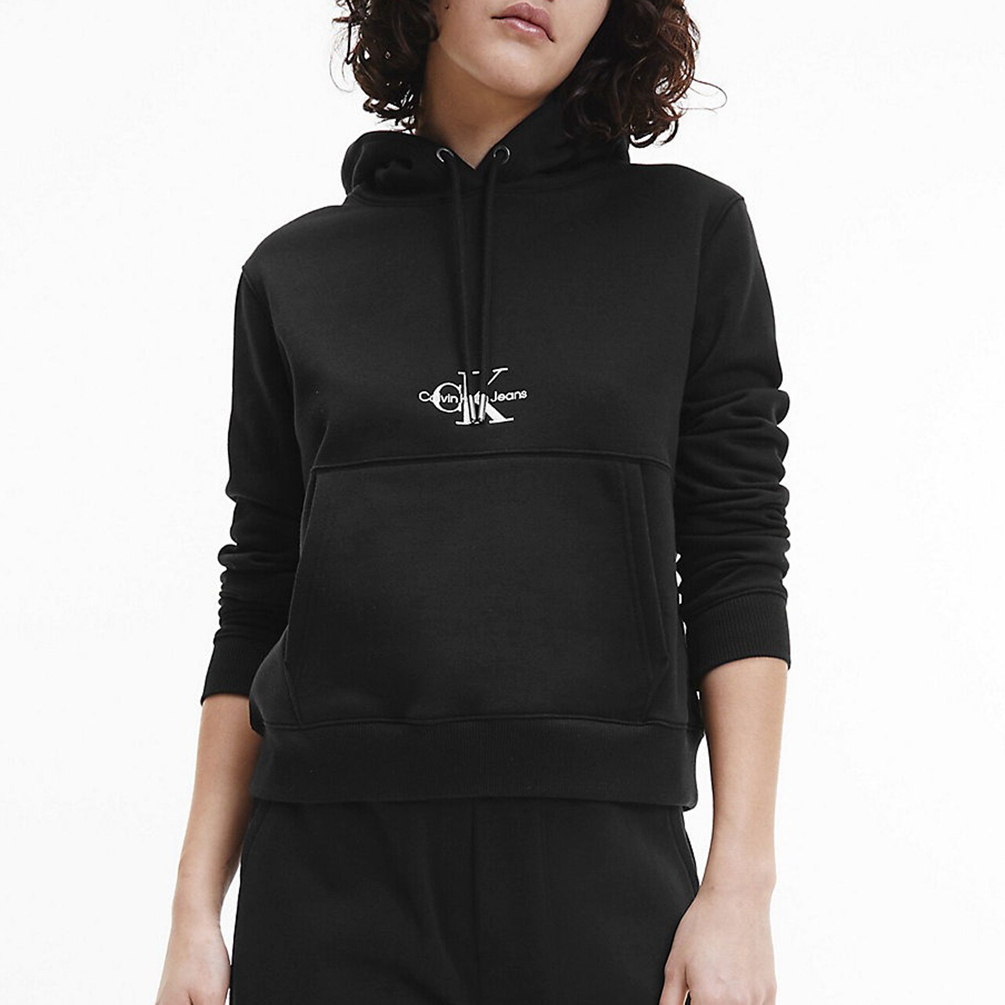 Calvin Klein Monogram Logo Hoodie Dames