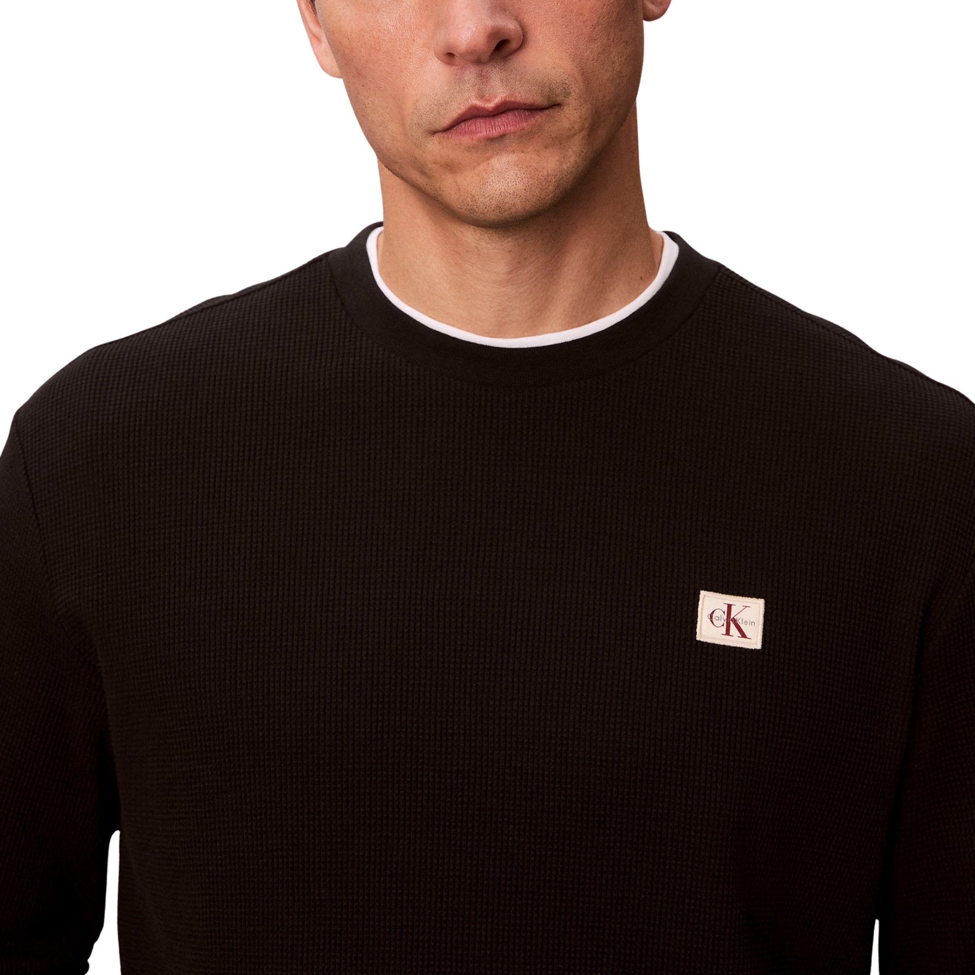 Pull Calvin Klein Waffle Badge Hommes