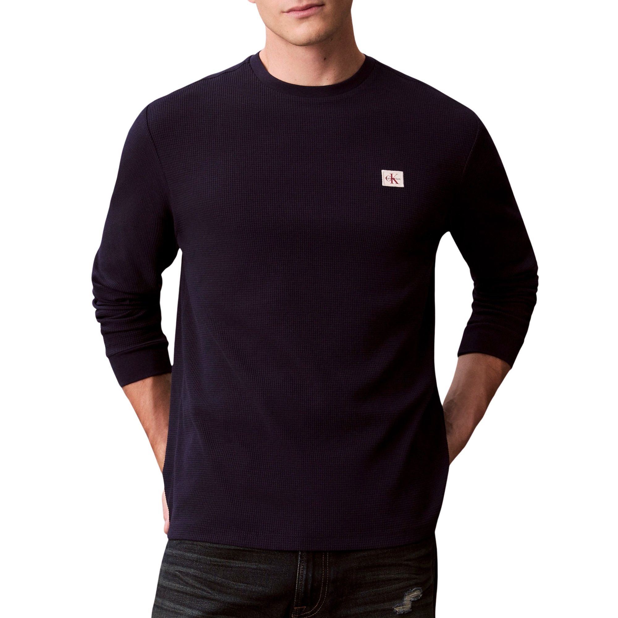 Calvin Klein Waffle Badge Sweater Heren