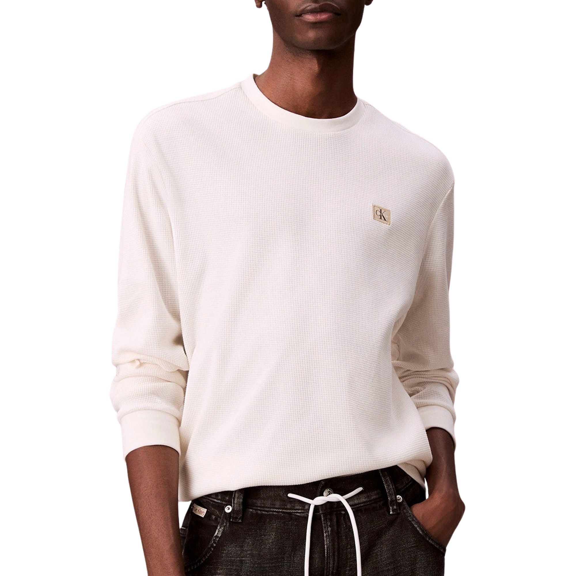 Calvin Klein Waffle Badge Sweater Heren