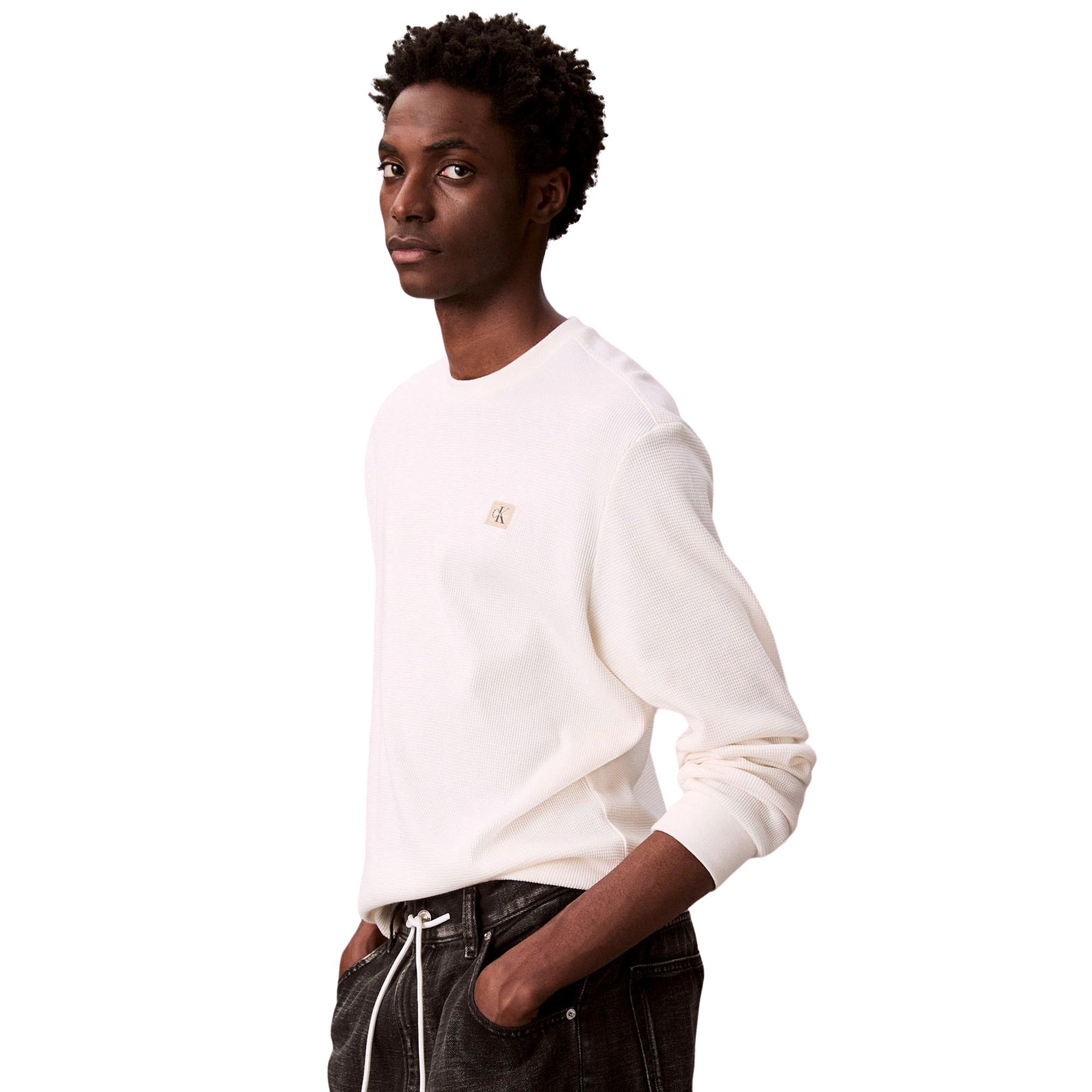 Calvin Klein Waffle Badge Sweater Heren