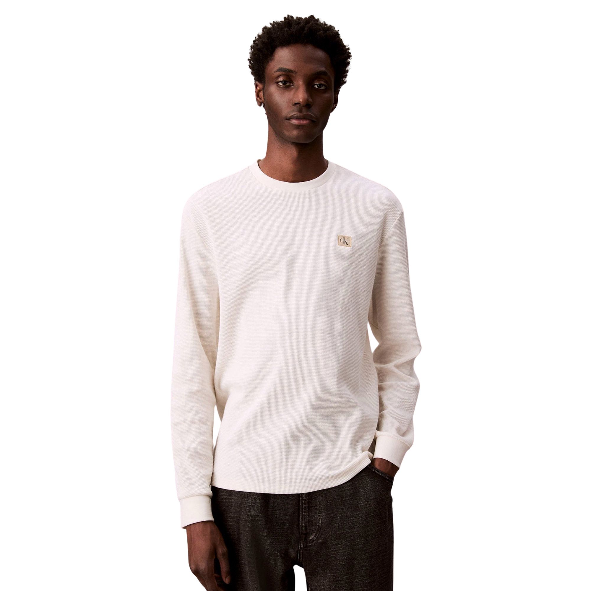 Calvin Klein Waffle Badge Sweater Heren
