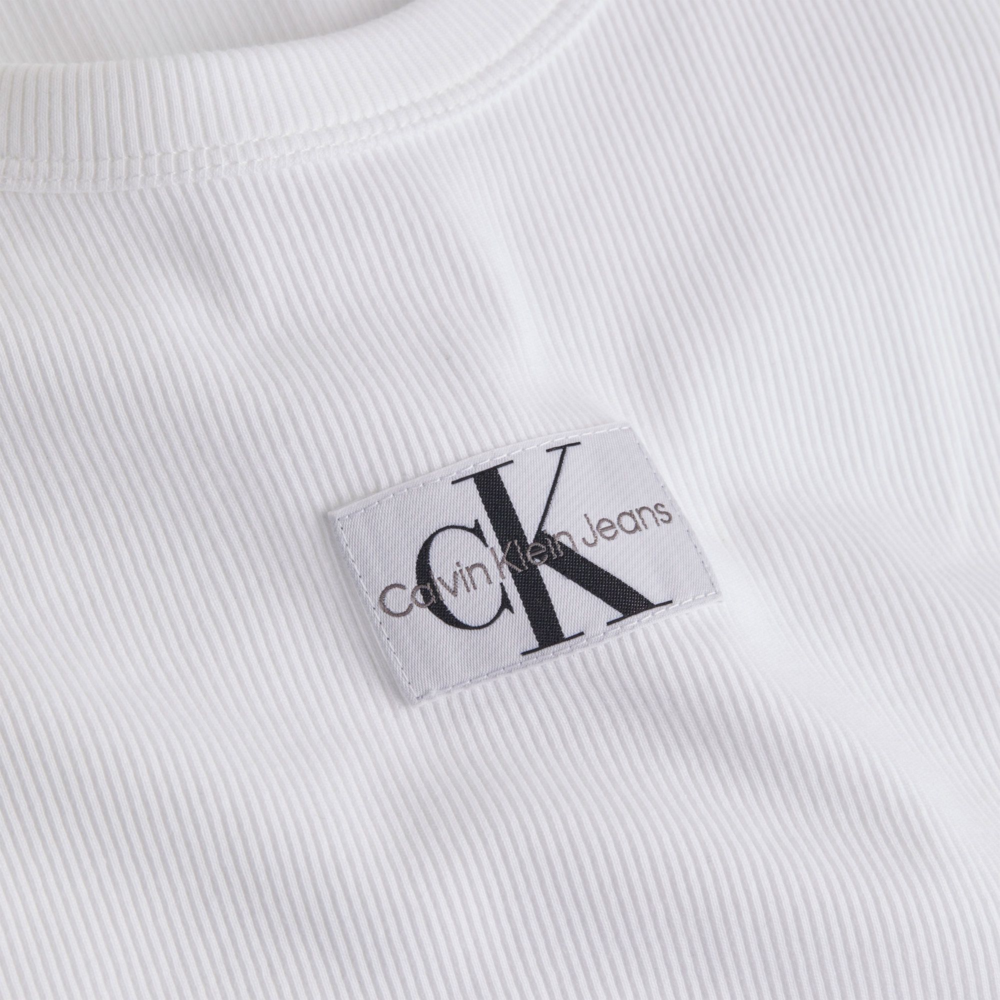 Calvin Klein Woven Label Rib Tanktop Dames