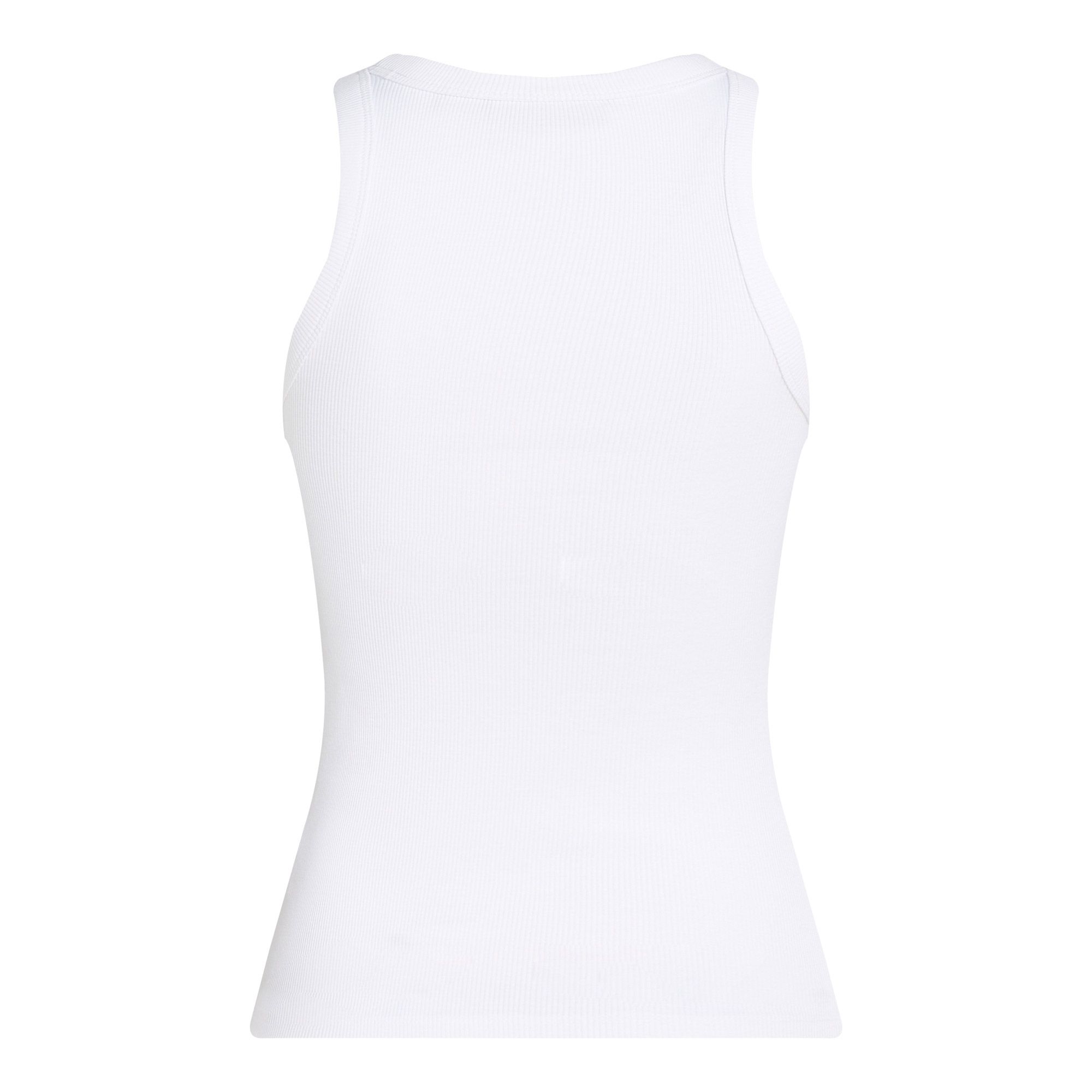 Calvin Klein Woven Label Rib Tanktop Dames