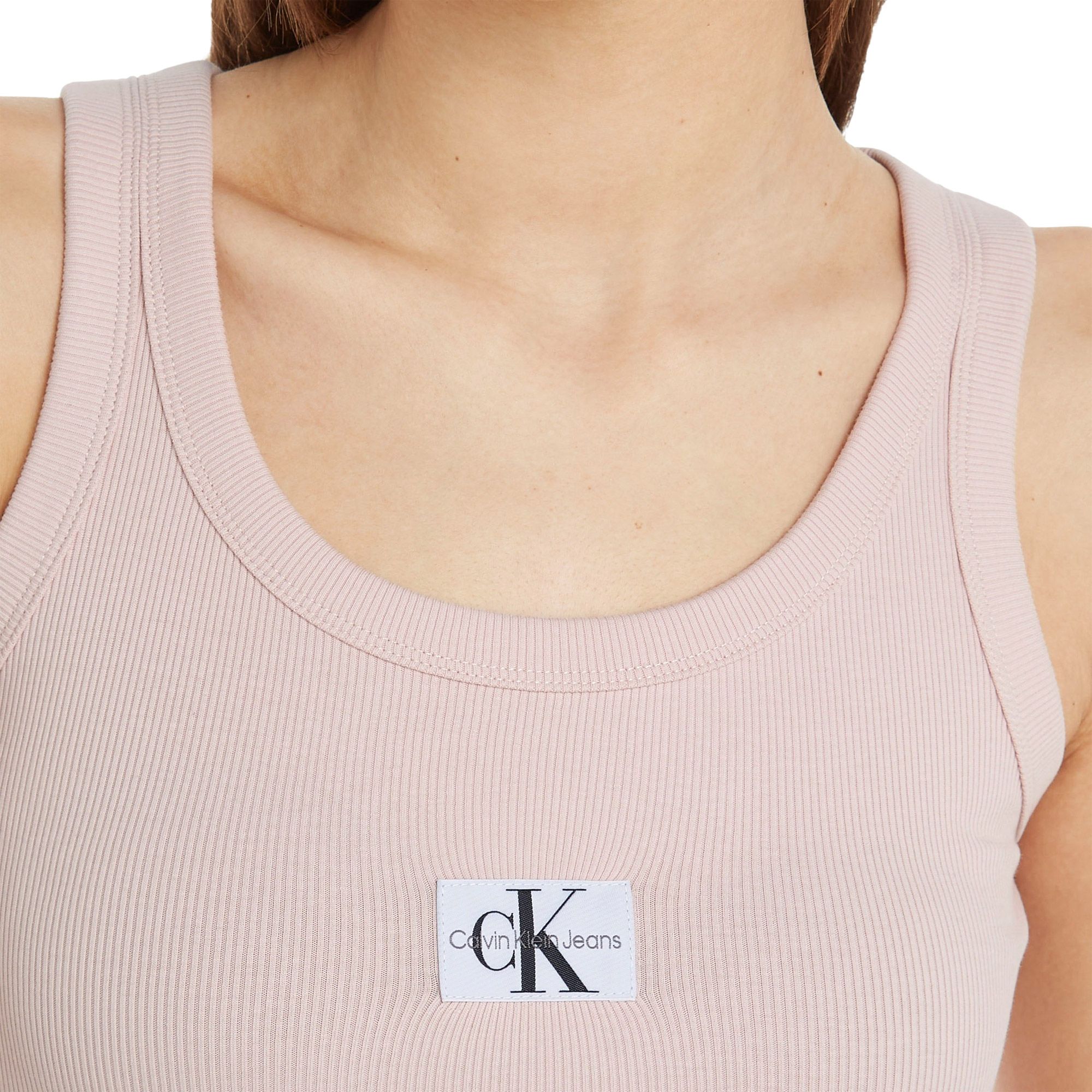 ONLLINDSAY Viol Metal Rib Tanktop XT WVN, zilver, S