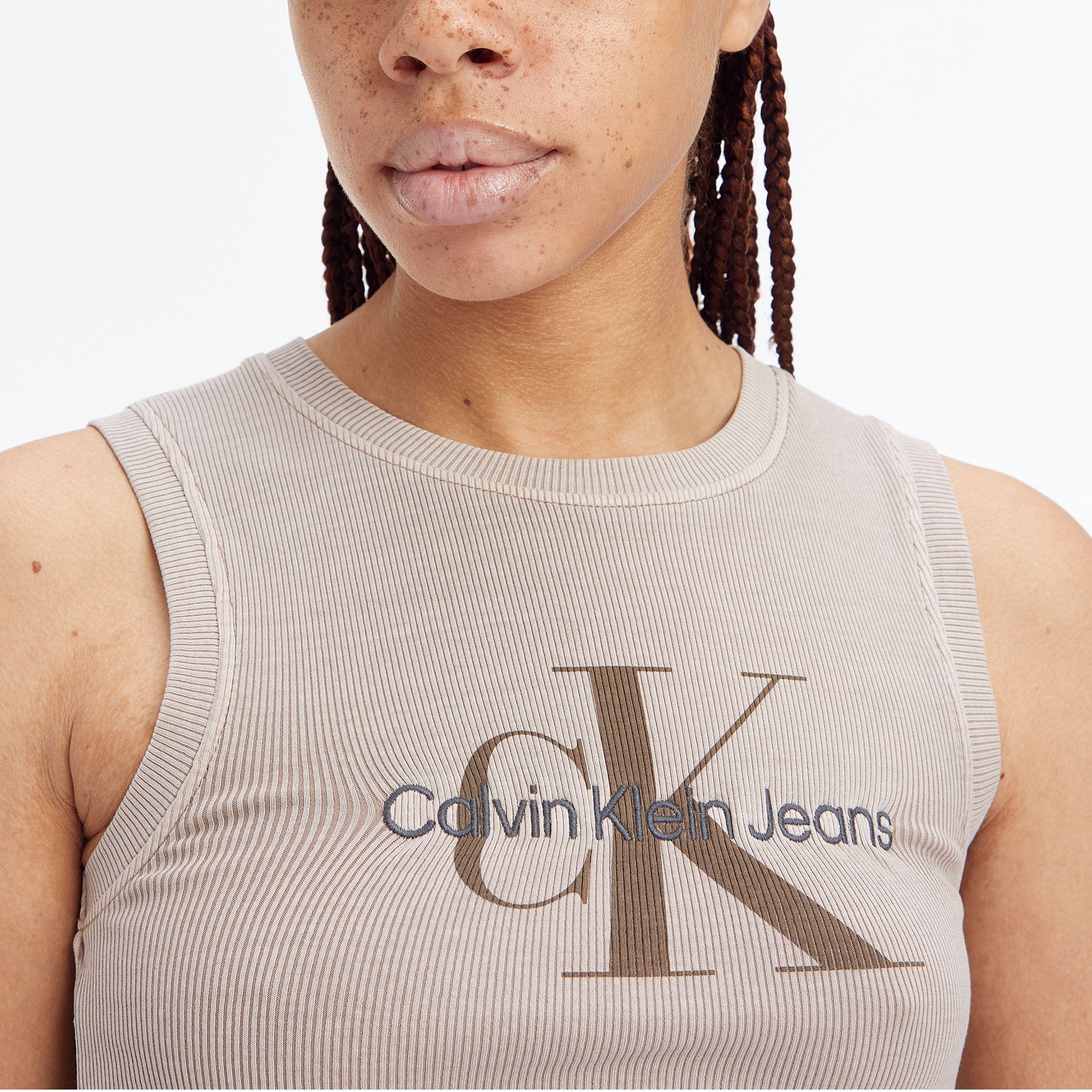 Calvin Klein Mineral Dye Tanktop Dames